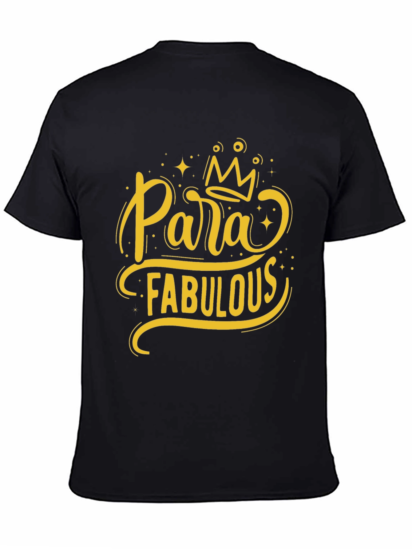 Black Para Fabulous Graphic T-Shirt view 4