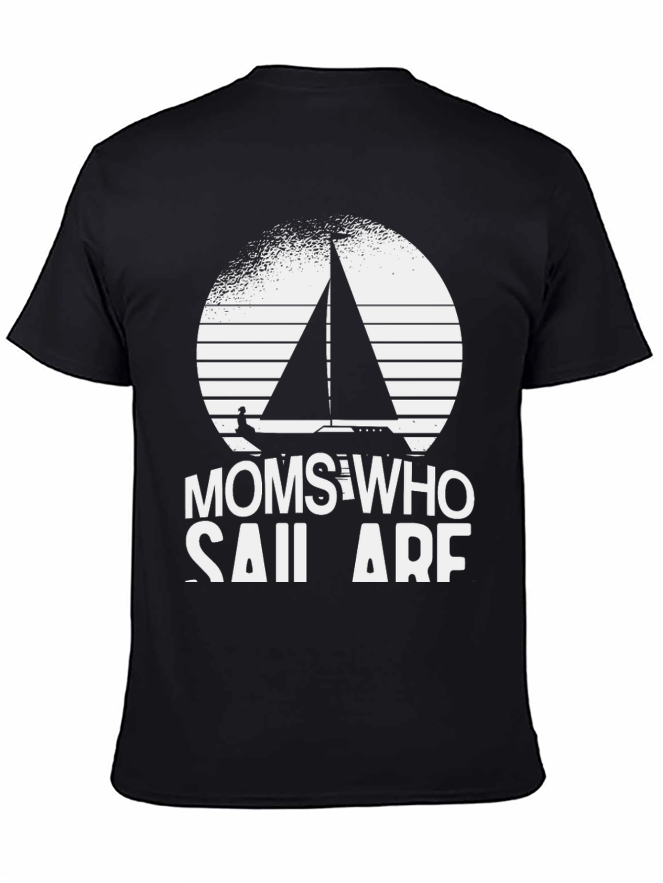 Black Moms Who Sail Are Awesome T-Shirt view 4