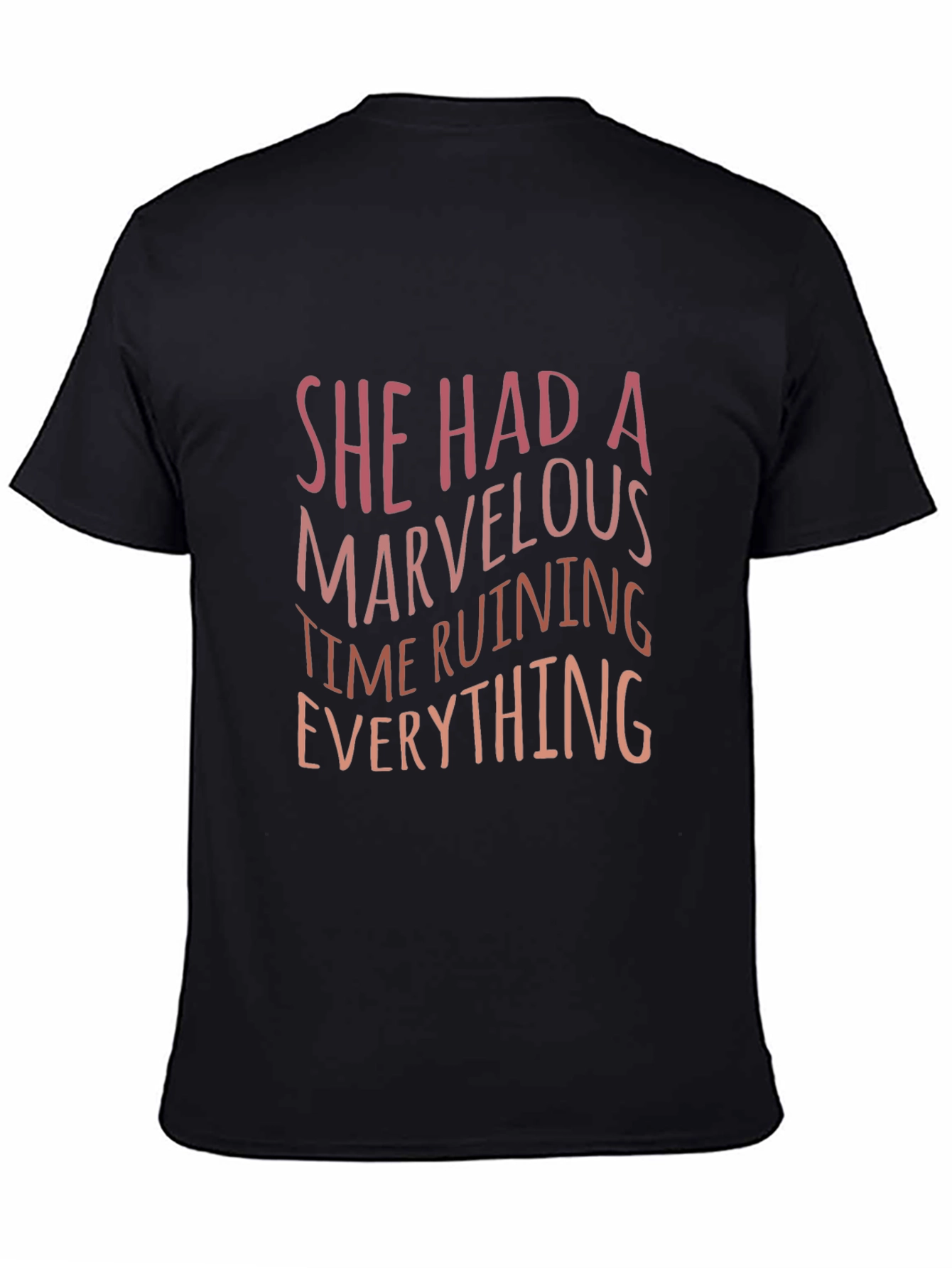 Black She Had a Marvelous Time T-Shirt view 4
