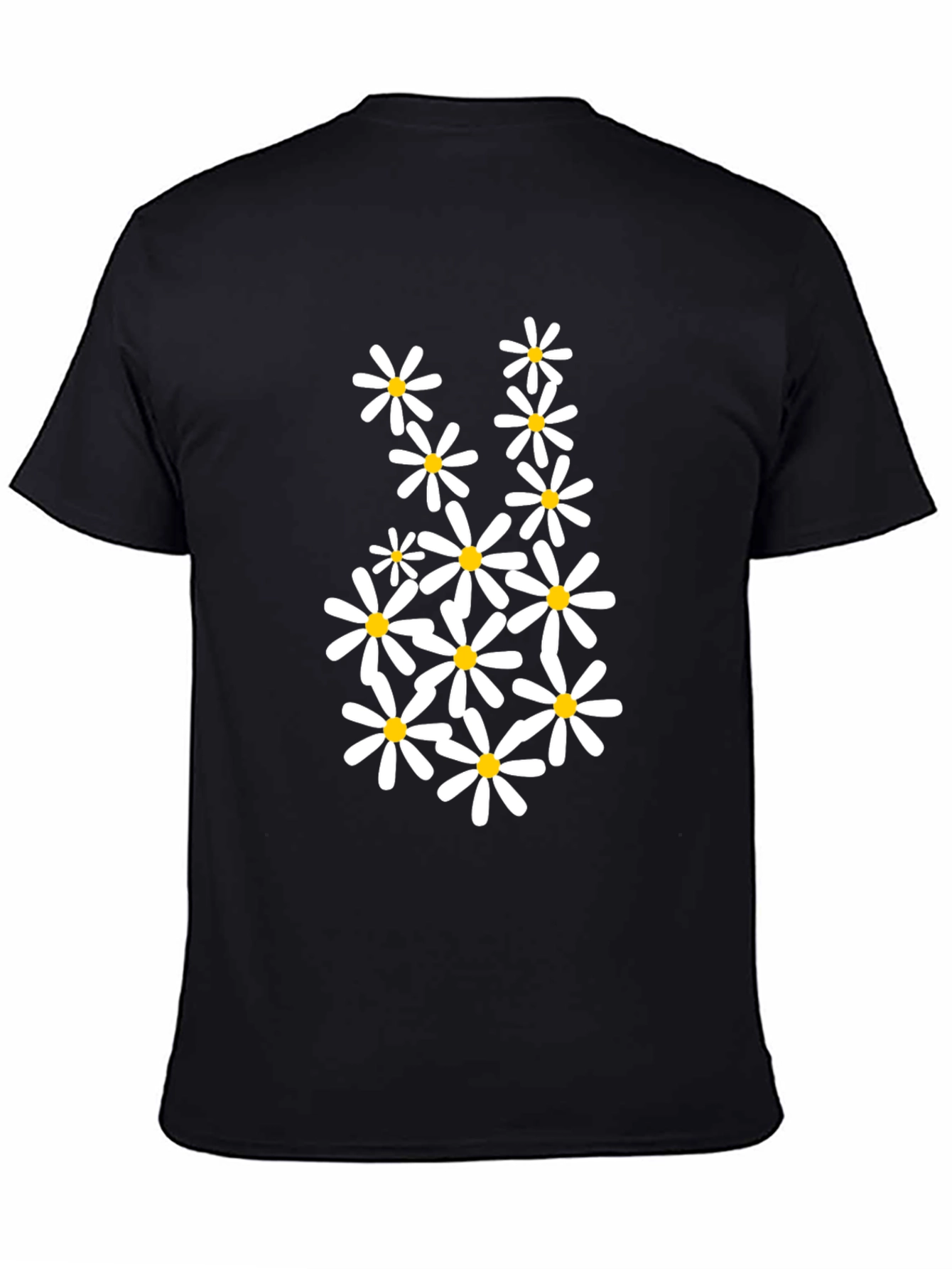 Black Black Daisy Graphic T-Shirt view 4