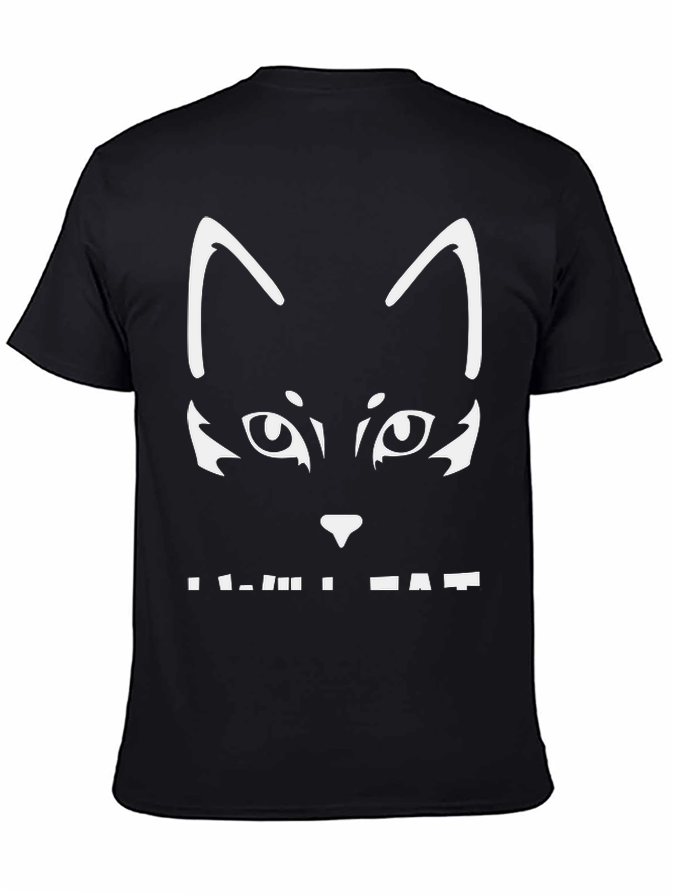 Black Black Cat Graphic Tee - Cool & Casual view 4