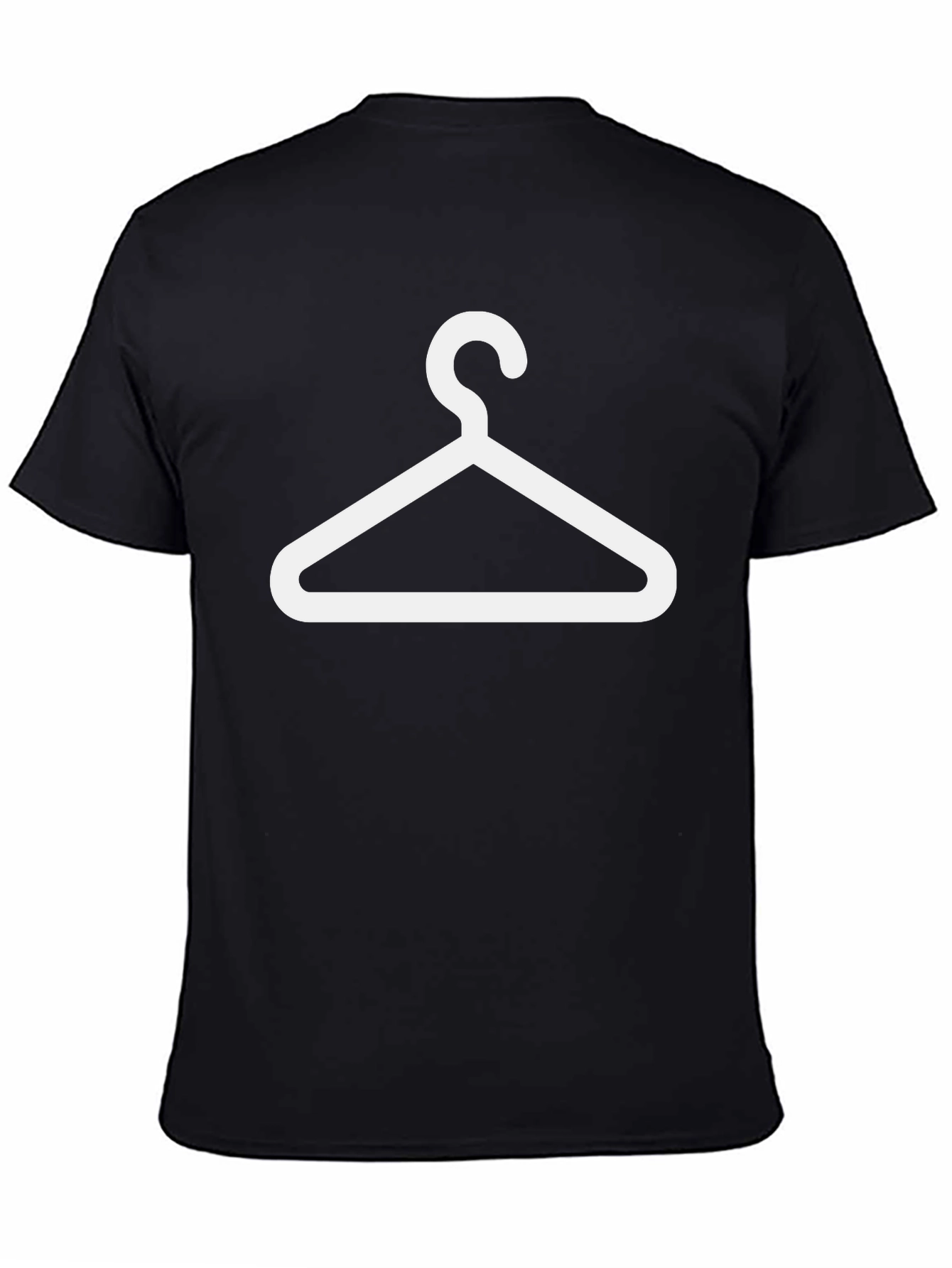Black Hanger Graphic T-Shirt - Black Unisex Tee view 4