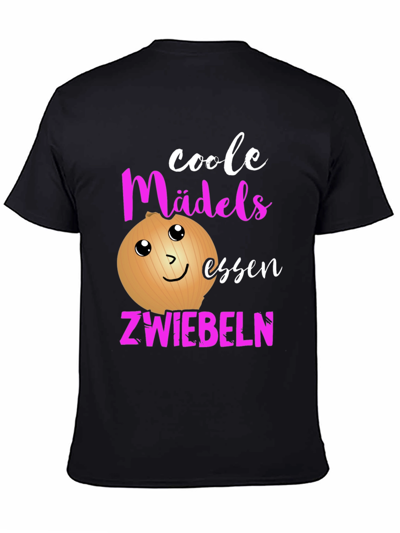 Black Funny German Onion T-Shirt for Cool Girls view 4