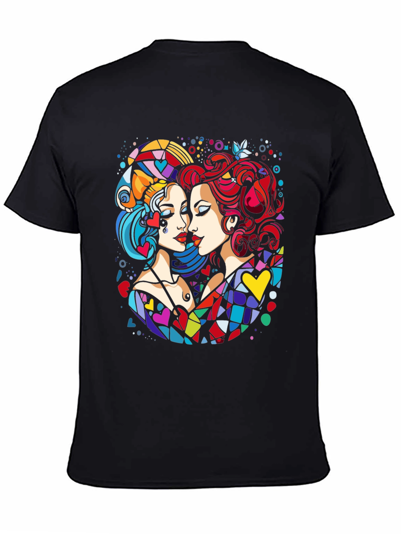 Colorful Abstract Art Graphic Tee - 4