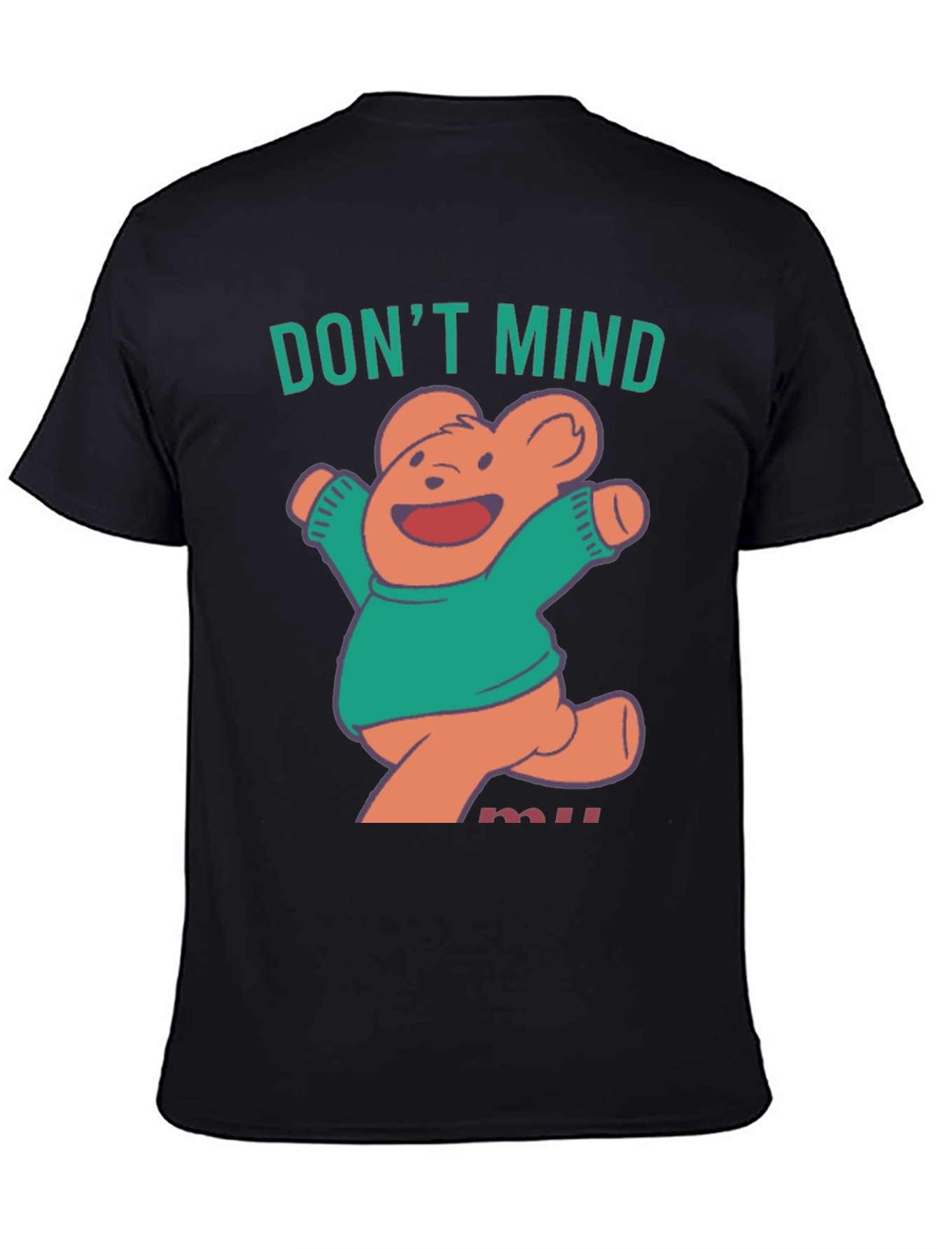 Black Don't Mind Me Bear T-Shirt view 4