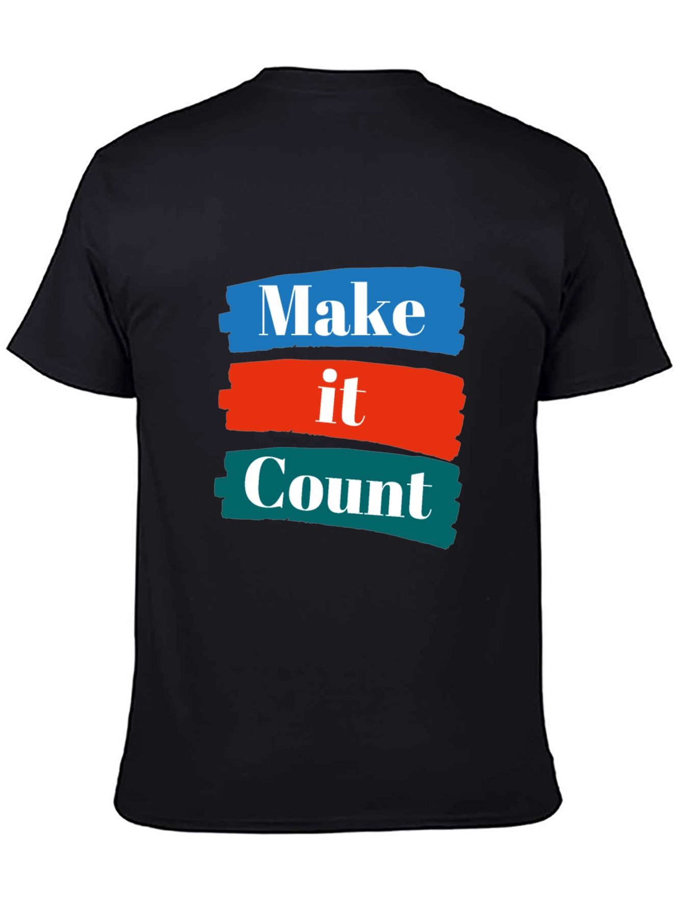 Black Make it Count Graphic T-Shirt view 4