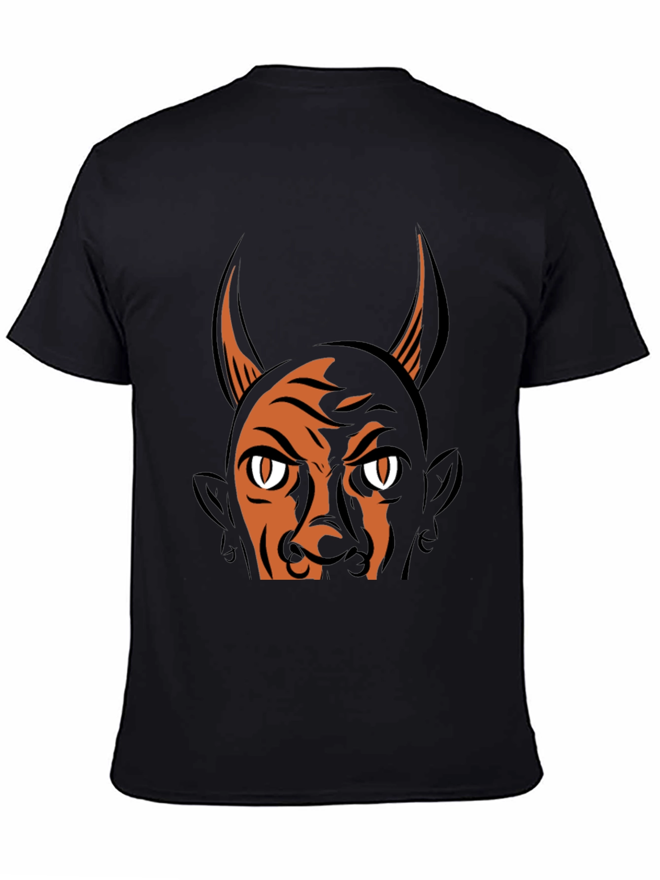 Black Devil Graphic Print T-Shirt - Halloween Ready view 4