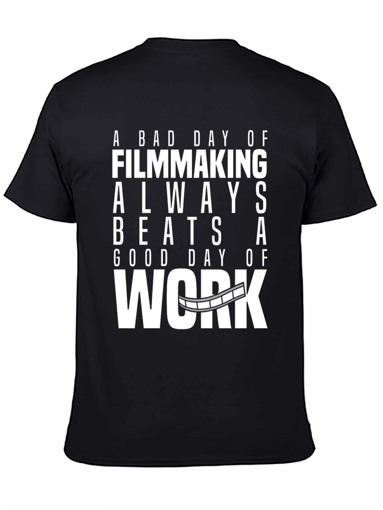 Black Filmmaking Beats Work T-Shirt - Movie Lover Gift view 4