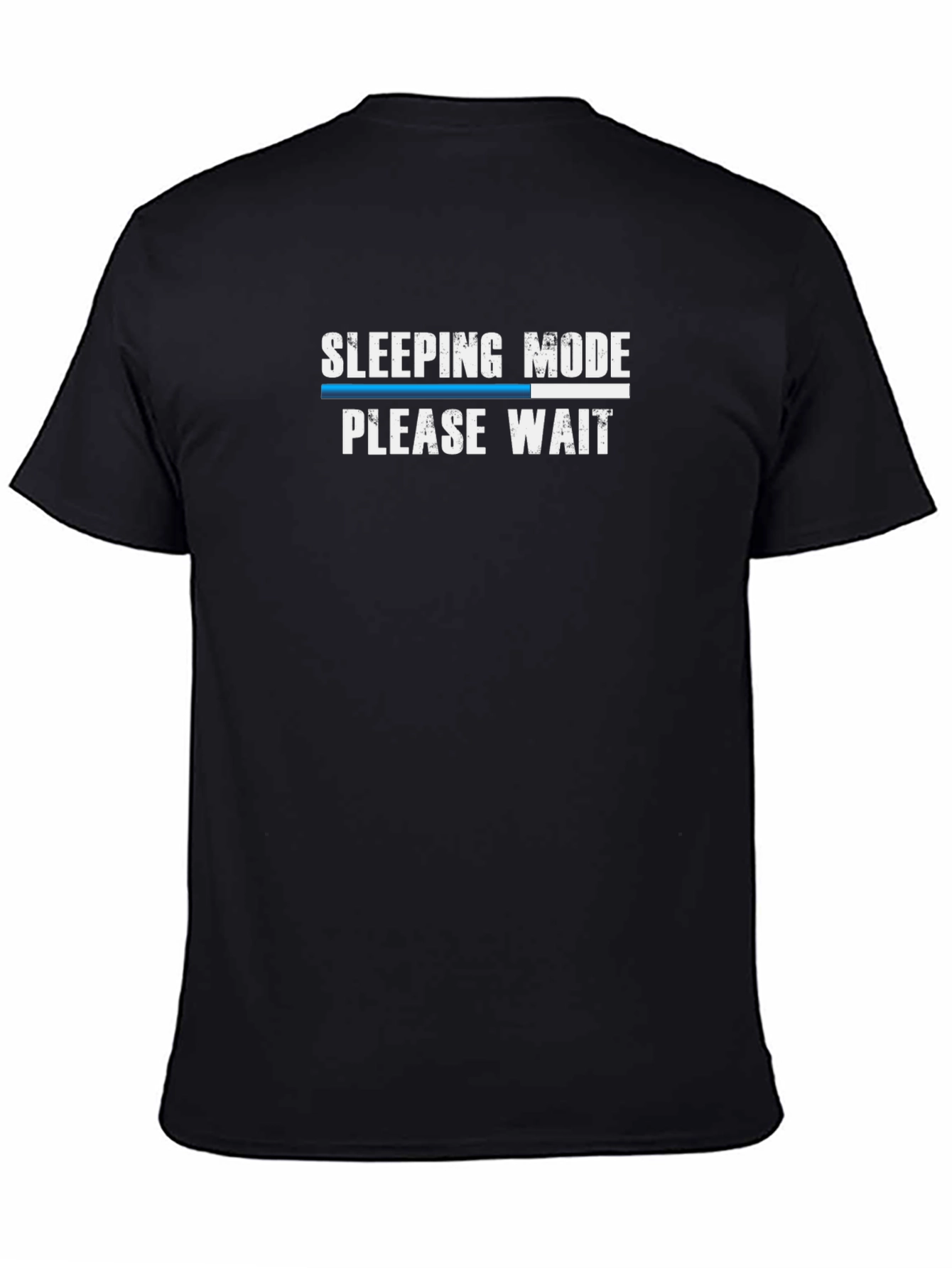 Black Sleeping Mode Funny Graphic T-Shirt view 4