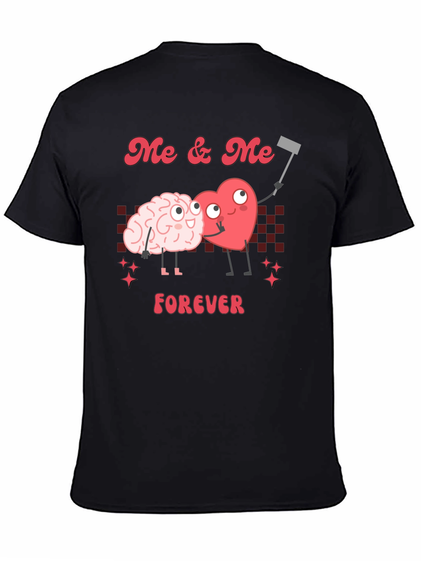 Black Me & Me Forever Graphic T-Shirt - Brain & Heart Love Tee view 4