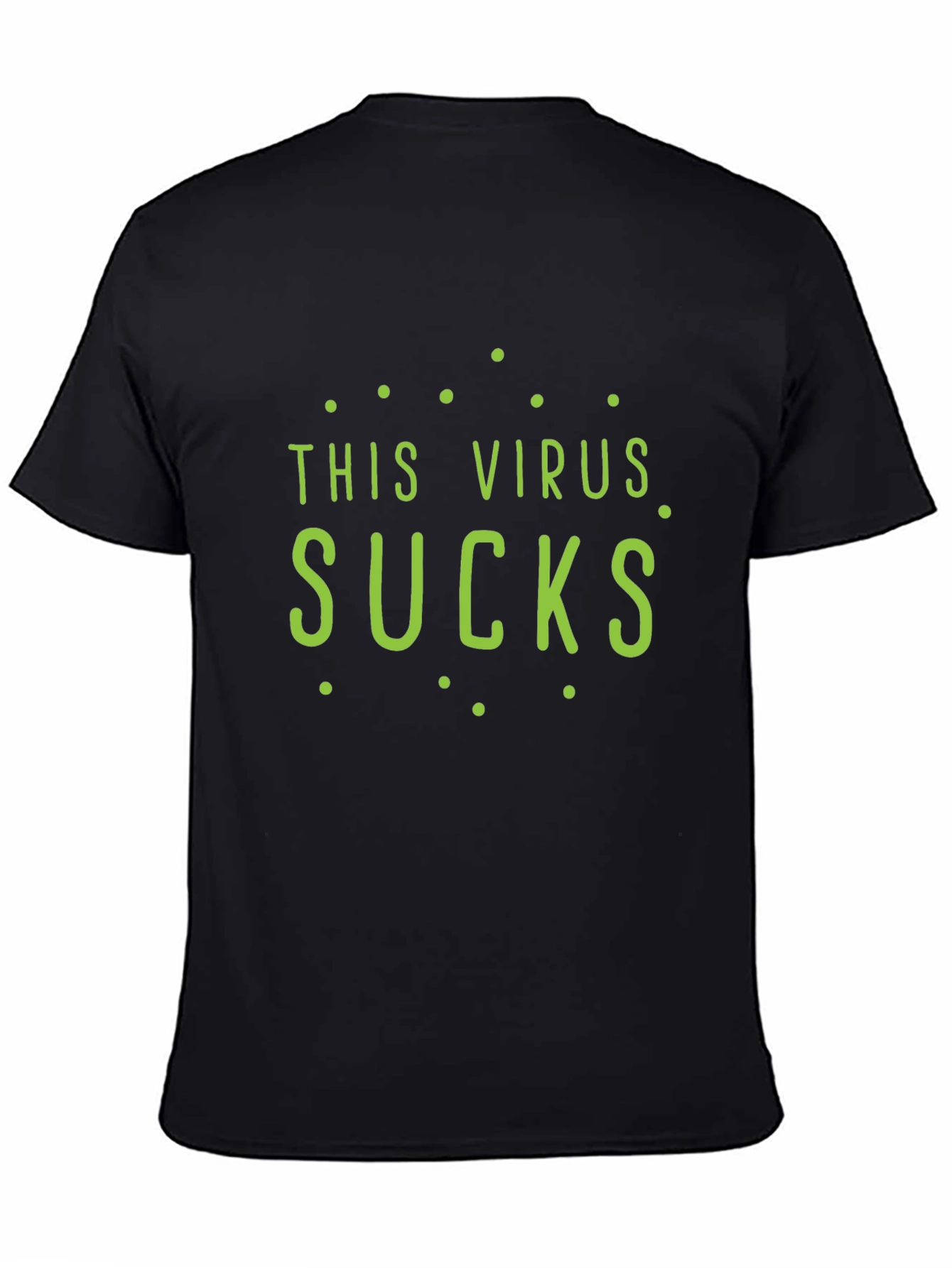 Black This Virus Sucks T-Shirt - Black Novelty Tee view 4