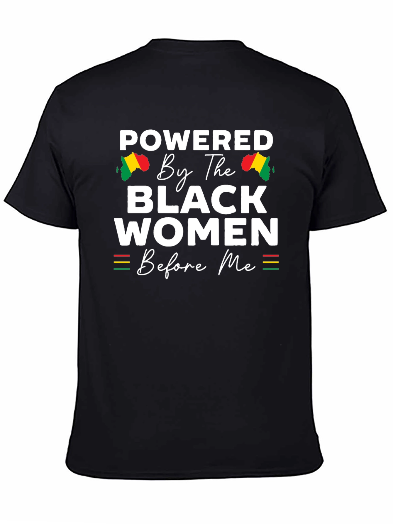 Black Powered By Black Women T-Shirt view 4