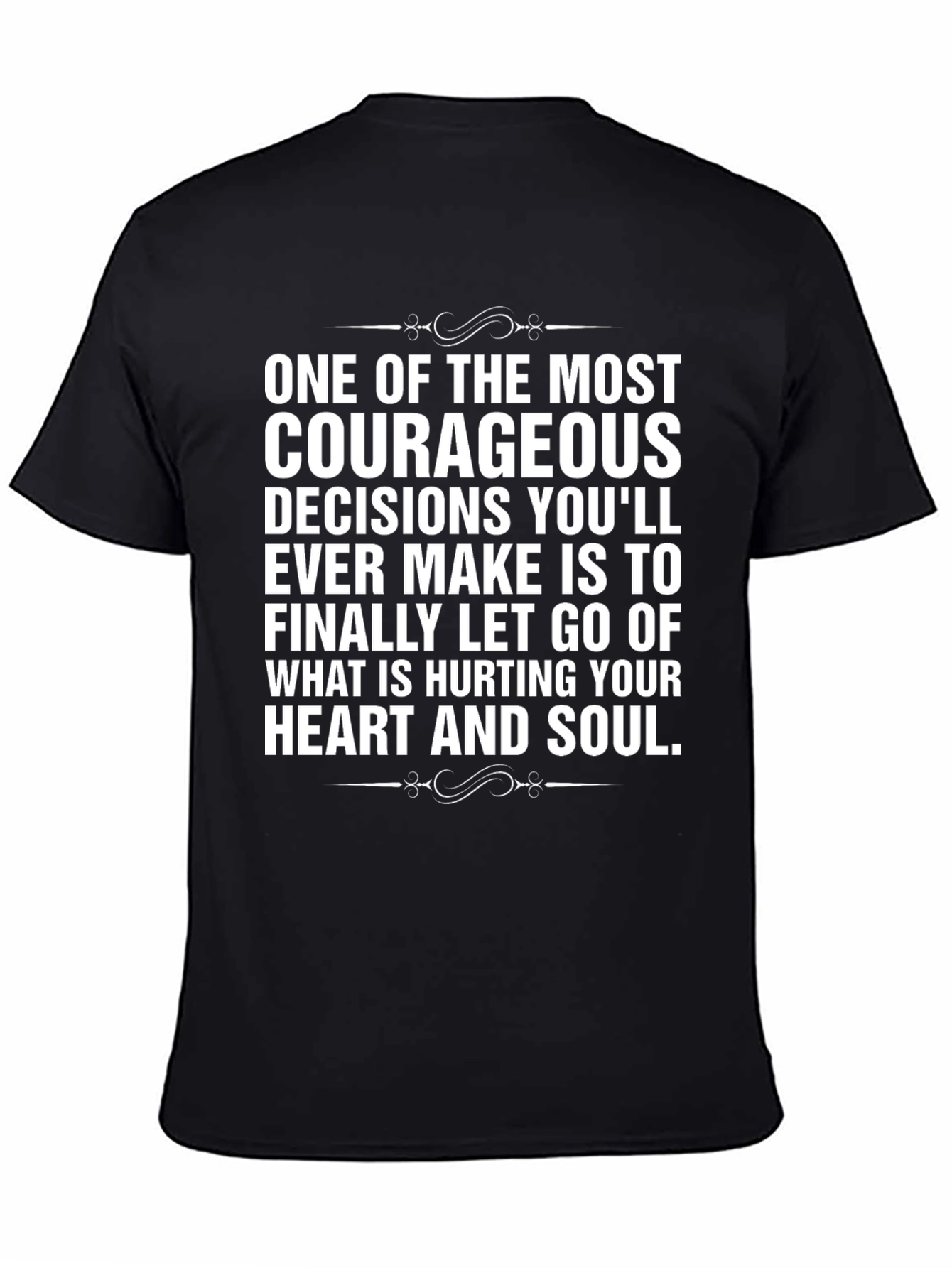 Black Courageous Decisions T-Shirt view 4