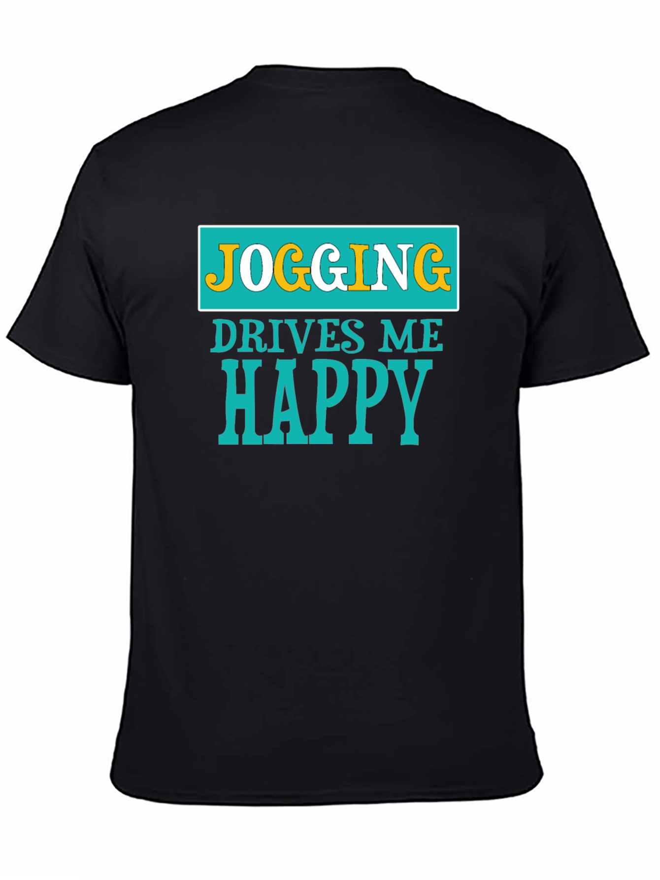 Jogging Drives Me Happy Graphic T-Shirt - 4