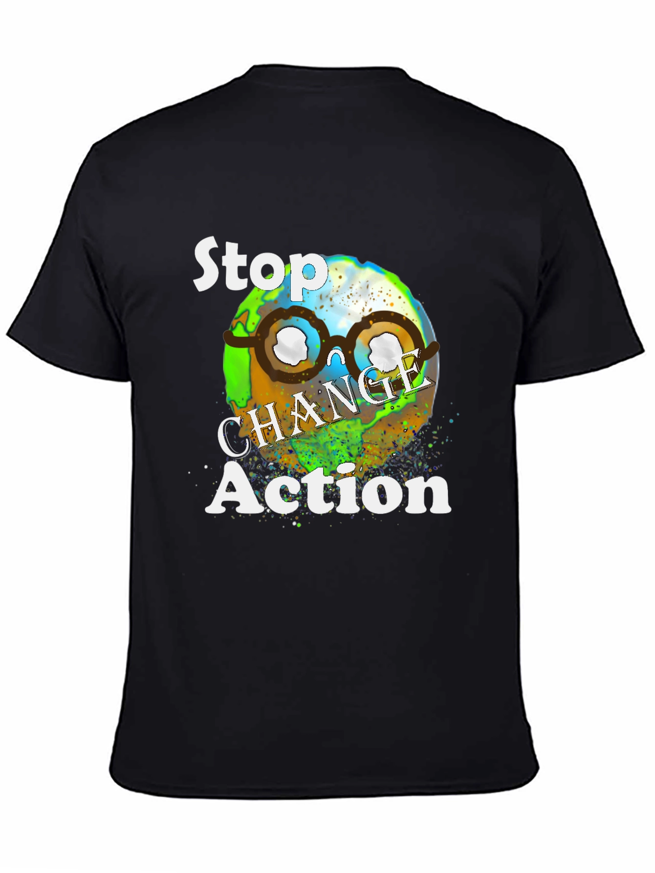 Black Stop Change T-Shirt view 4