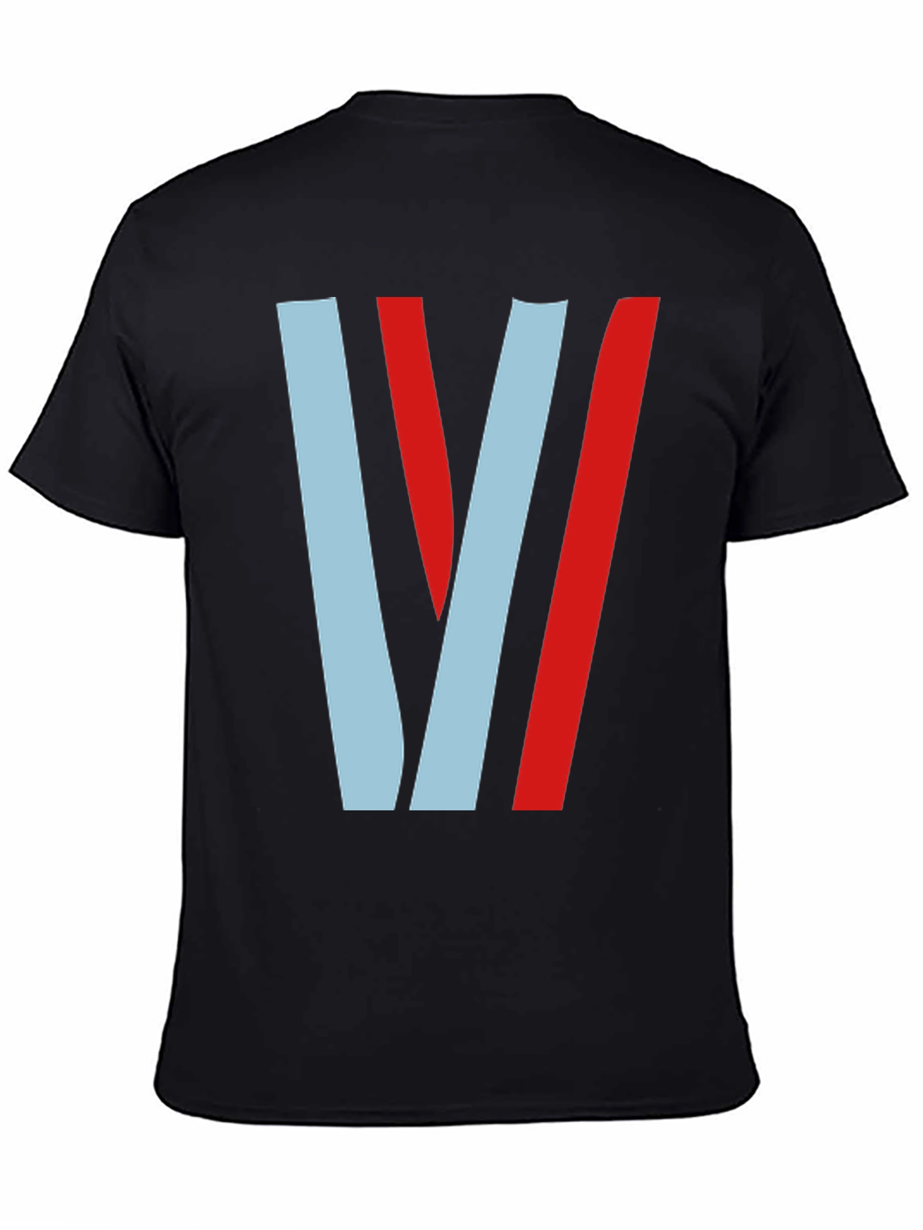 Black Retro Racing Stripe T-Shirt - Stylish Motorsport Tee view 4