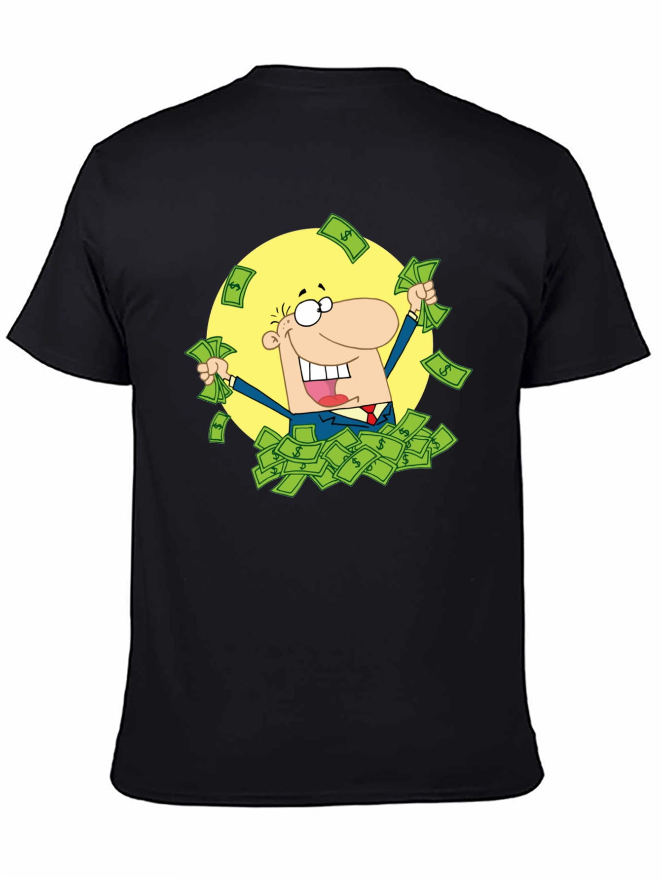 Black Money Man Black T-Shirt view 4