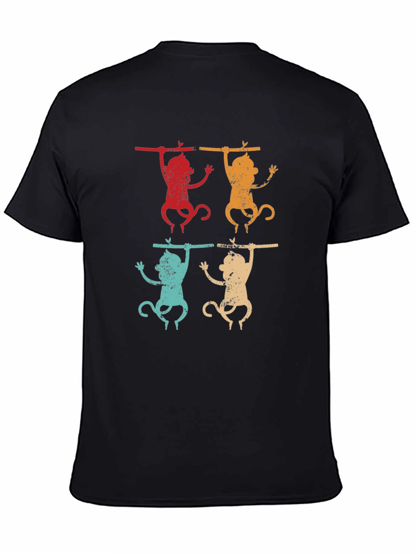 Retro Monkey T-Shirt, Vintage Style - 4
