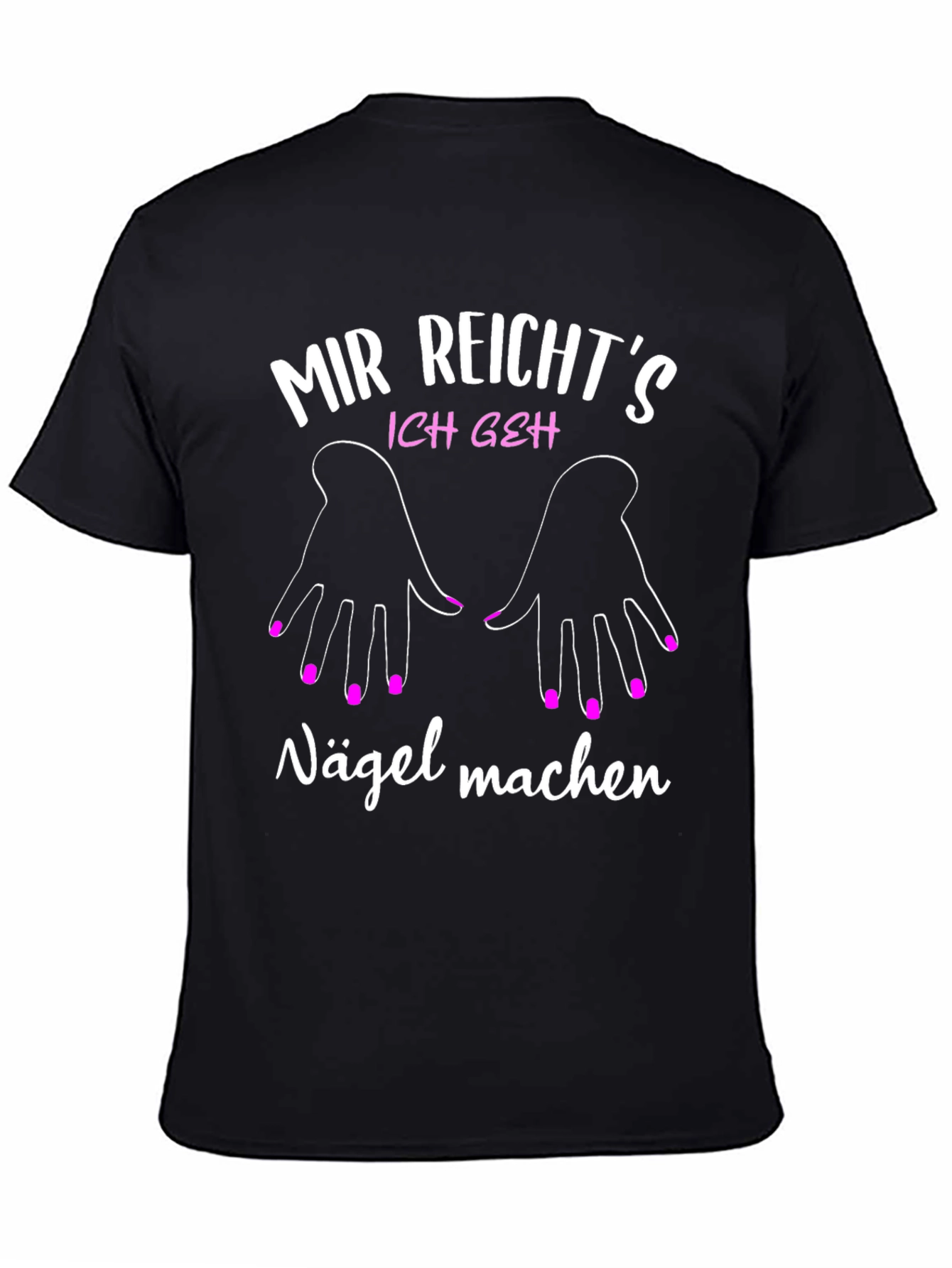 Black Mir Reicht's Nagellack T-Shirt view 4