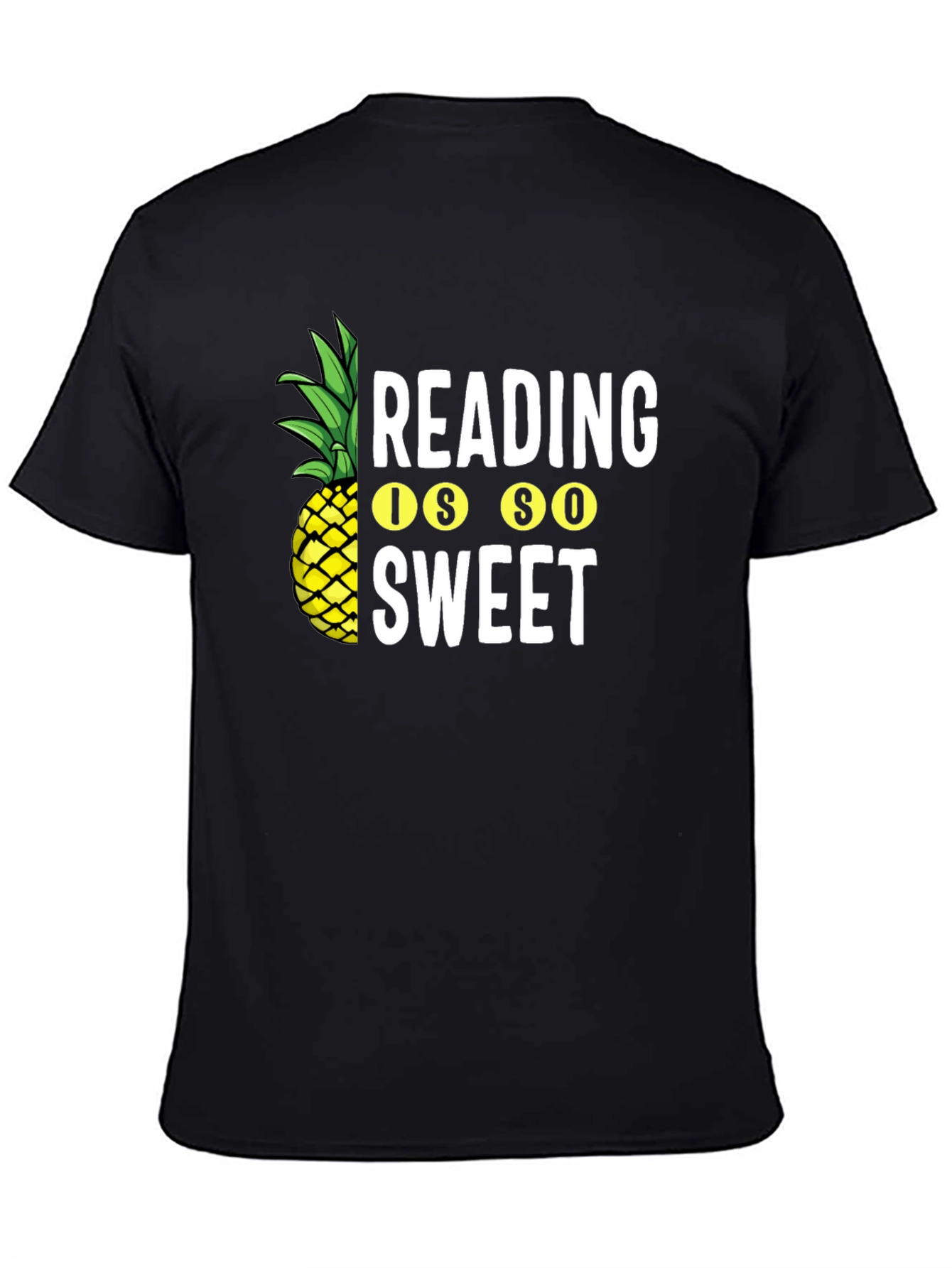 Black Reading is So Sweet Pineapple Graphic Tee view 4