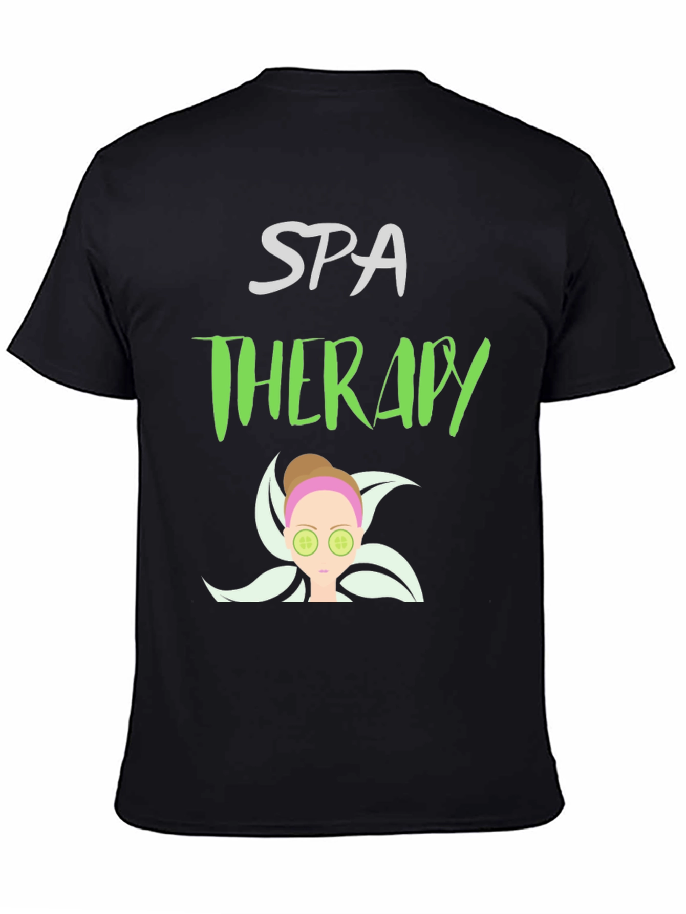 Black Spa Therapy T-Shirt view 4