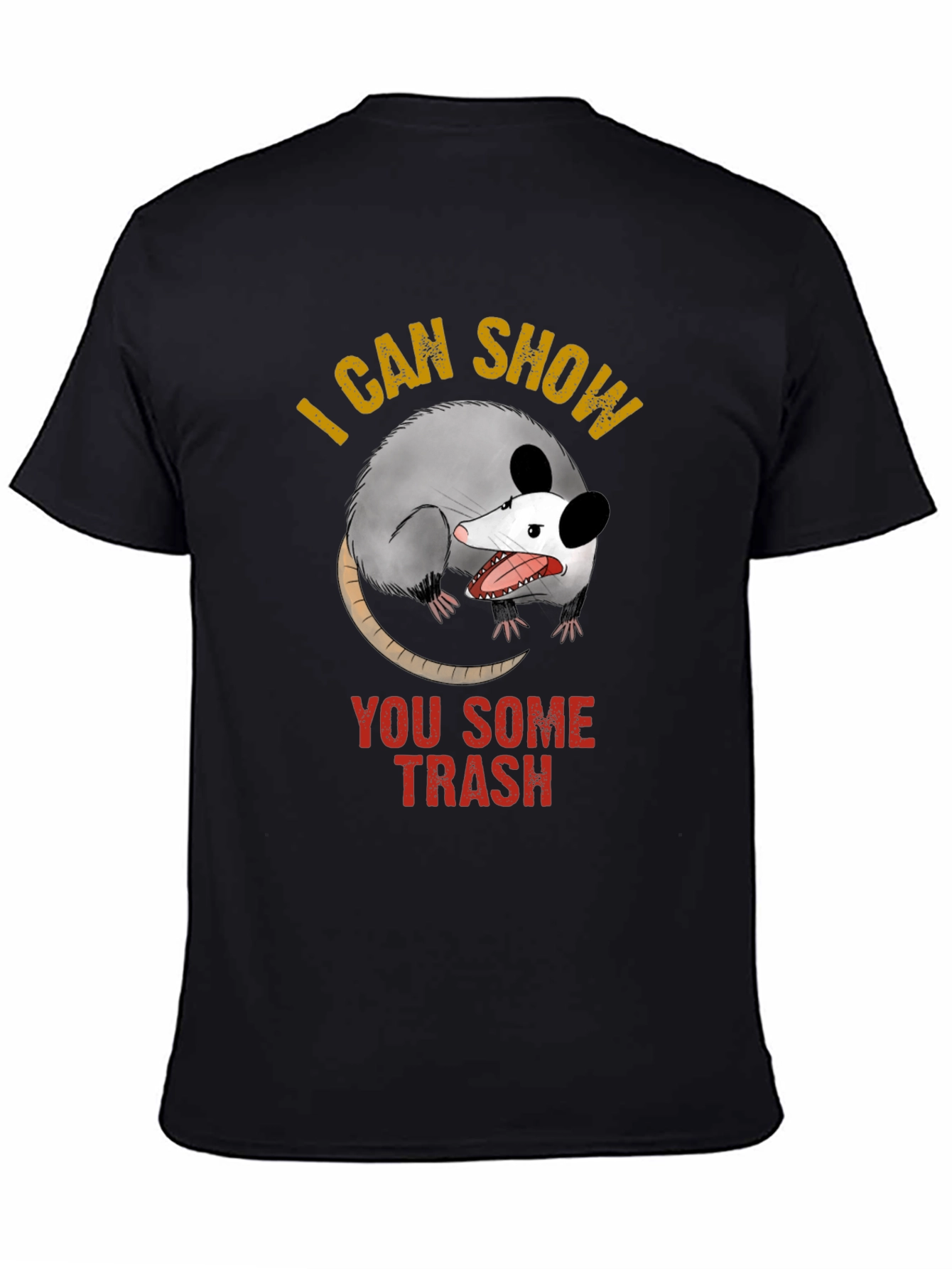 Black I Can Show You Some Trash Graphic T-Shirt view 4