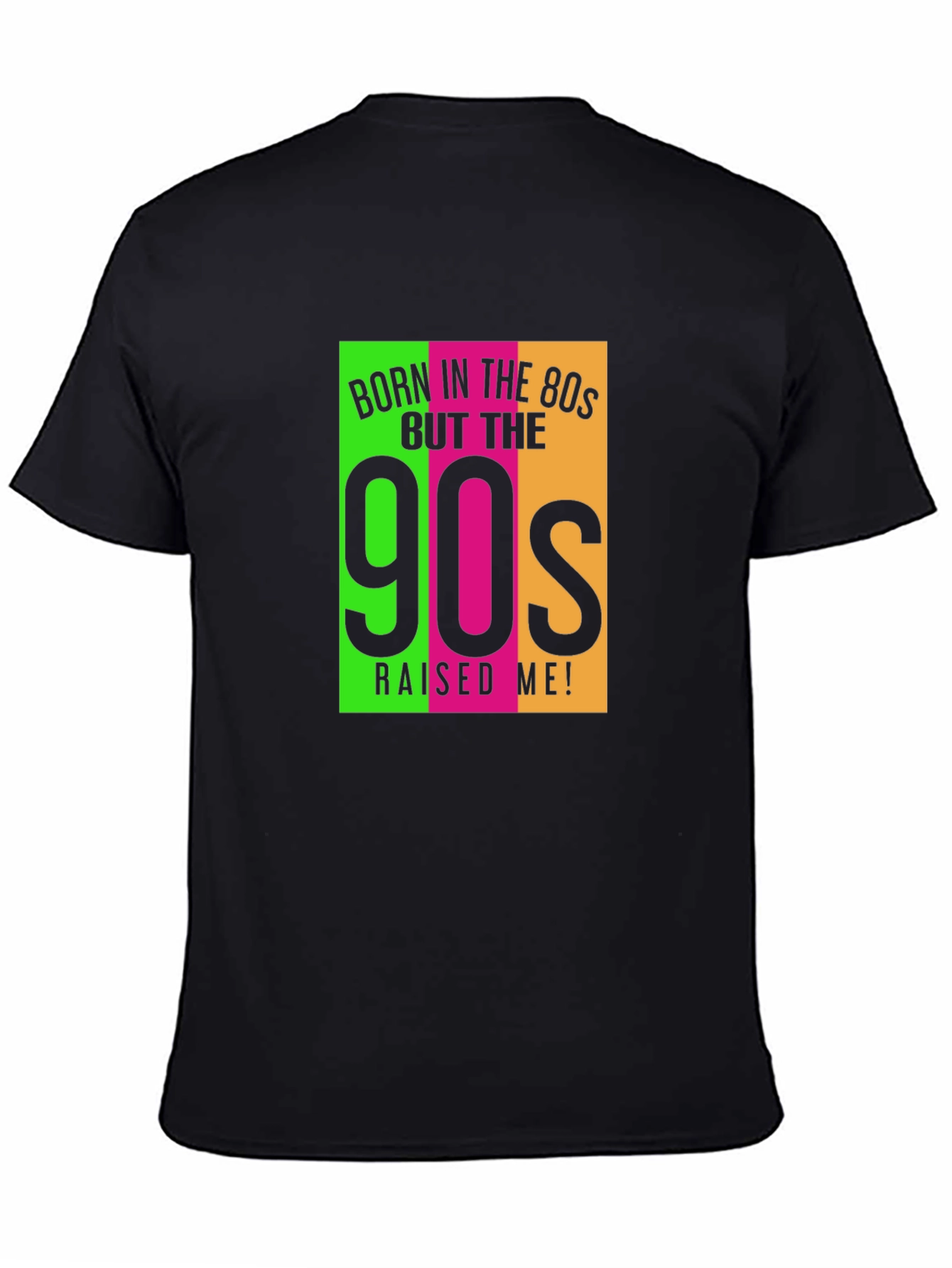 Black Born in the 80s 90s Raised Me Graphic Tee view 4
