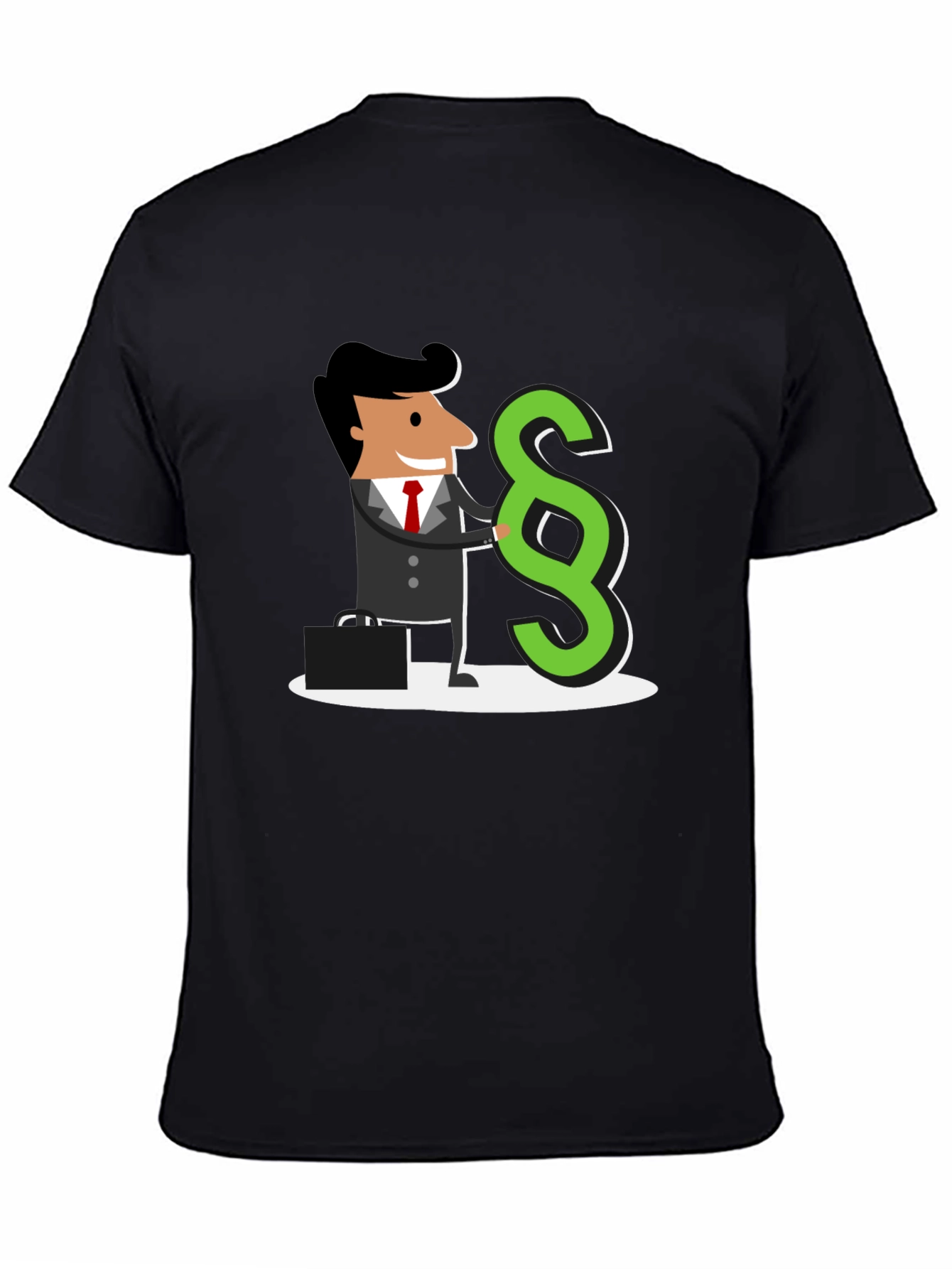 Black Lawyer Paragraph Symbol Graphic T-Shirt view 4