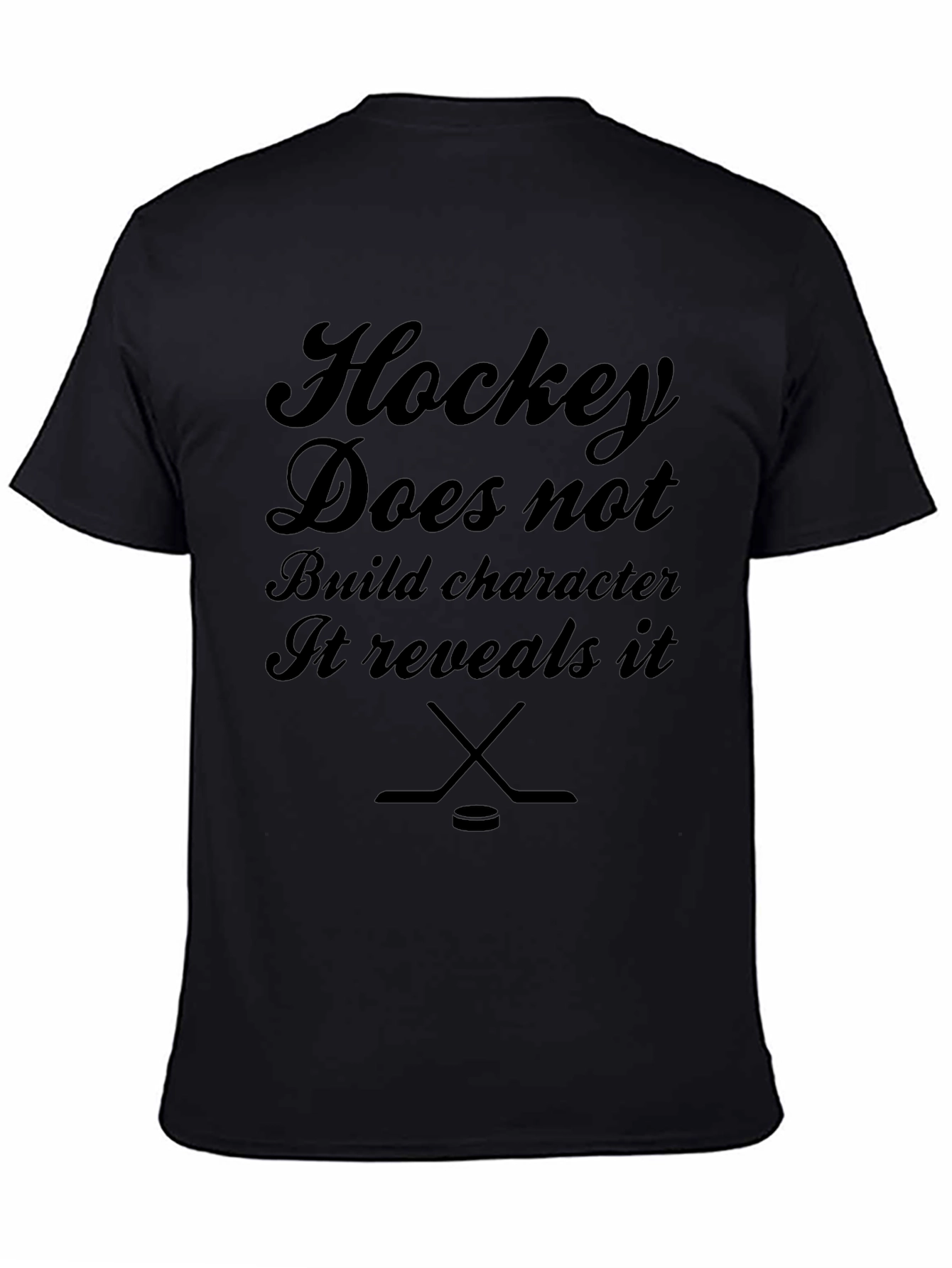Black Hockey Reveals Character T-Shirt view 4