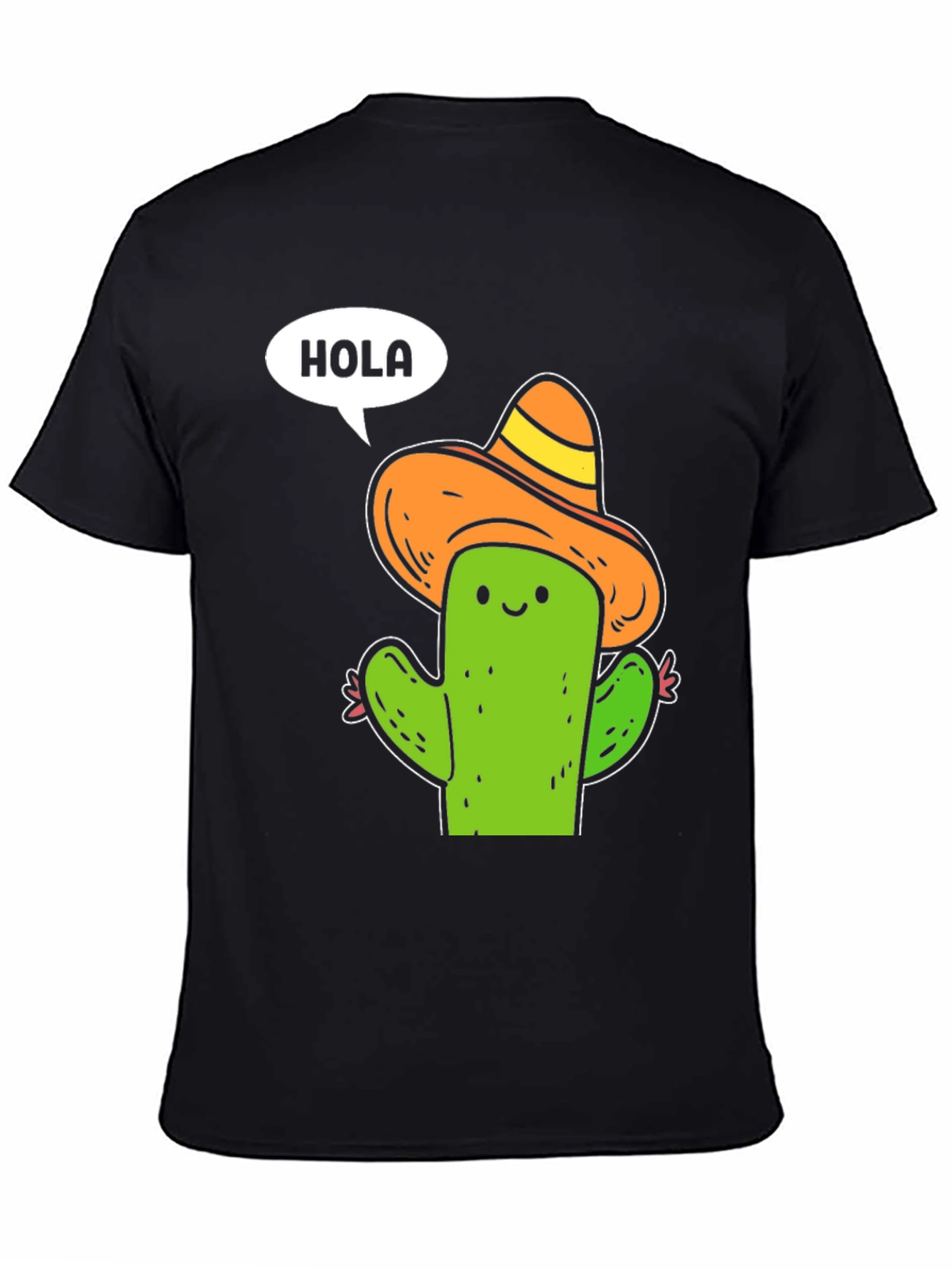 Black Hola Cactus T-Shirt view 4