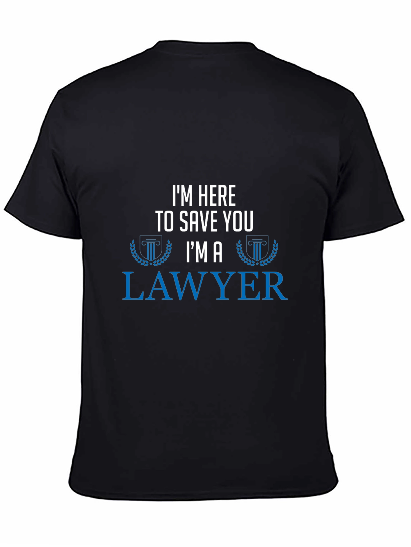 Black Lawyer Humor Graphic T-Shirt view 4