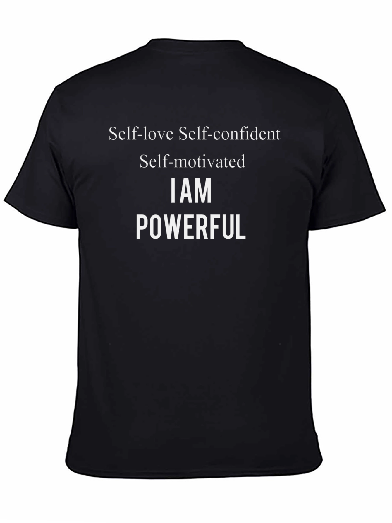 Black Empowering Self-Love Statement T-Shirt view 4