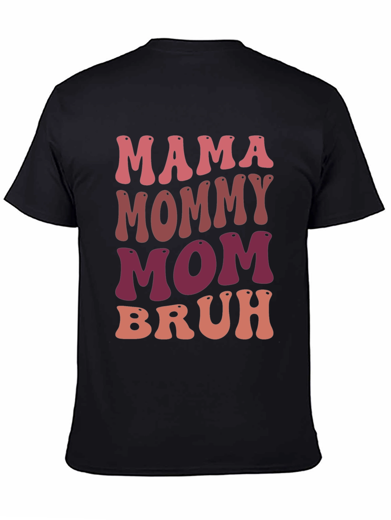 Black Mama Mommy Mom Bruh Graphic Tee view 4