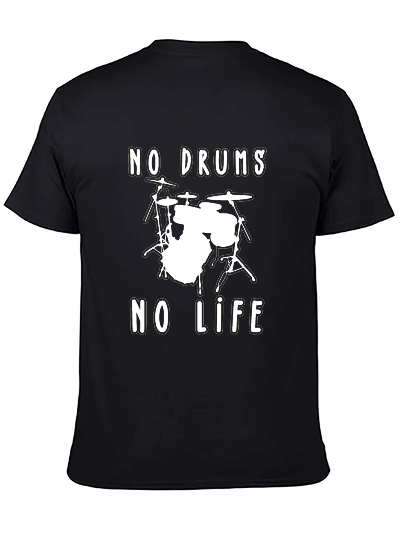 No Drums No Life Graphic Tee - Musician T-Shirt - 4