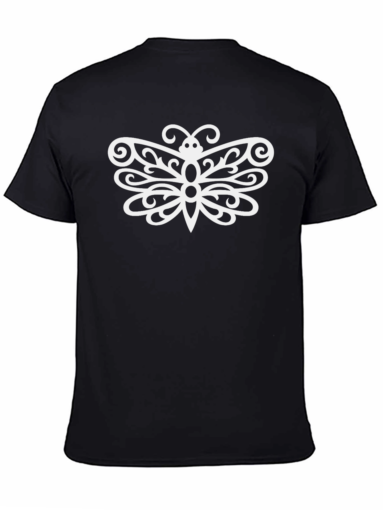 Black Butterfly Graphic Tee - Stylish Black T-Shirt view 4