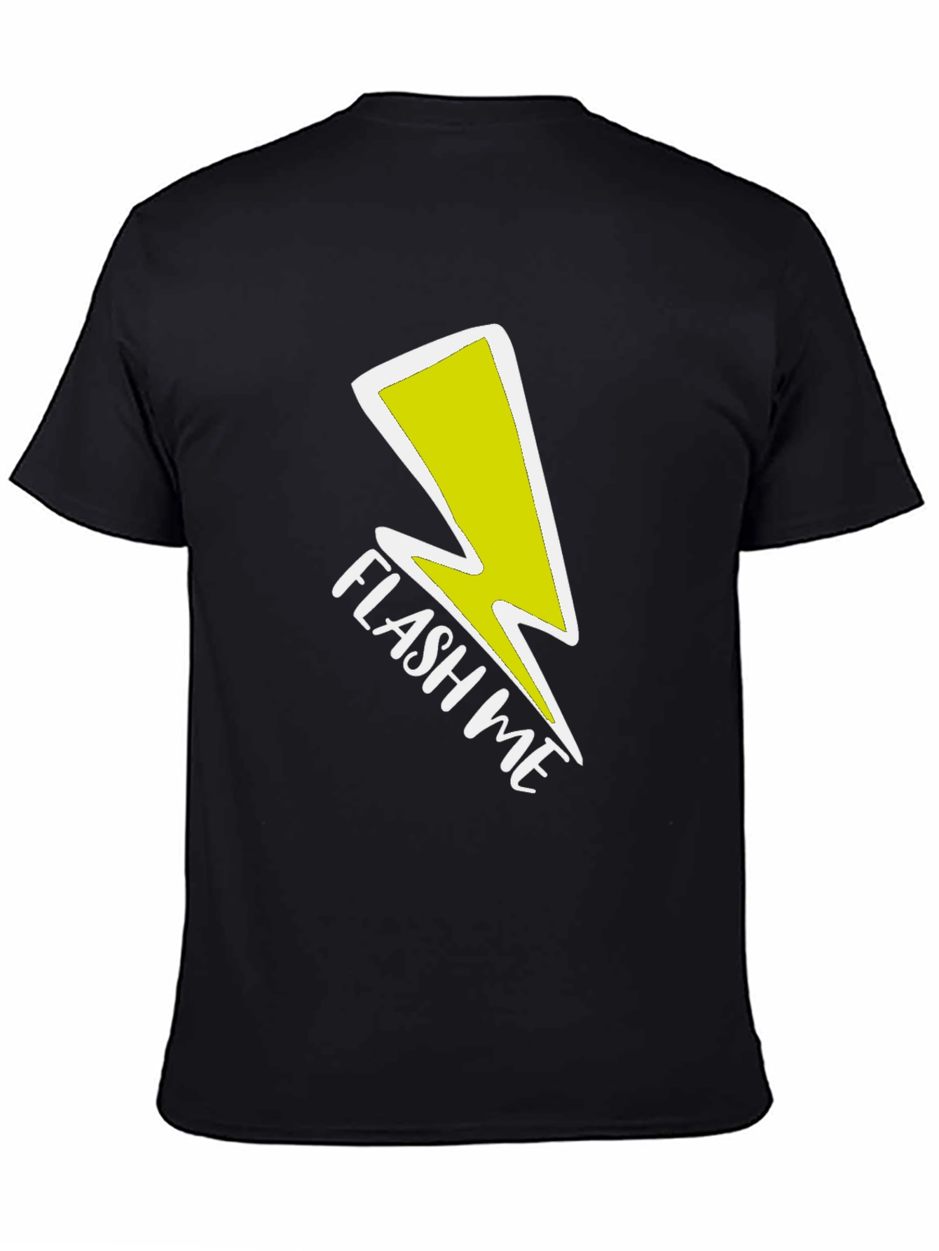 Black Flash Me Graphic Tee - Bold Statement Shirt view 4