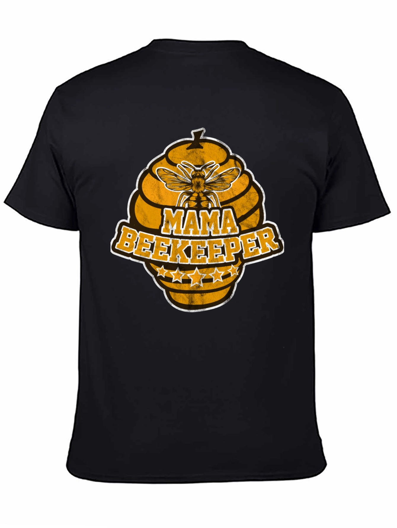 Black Mama Beekeeper Graphic T-Shirt view 4