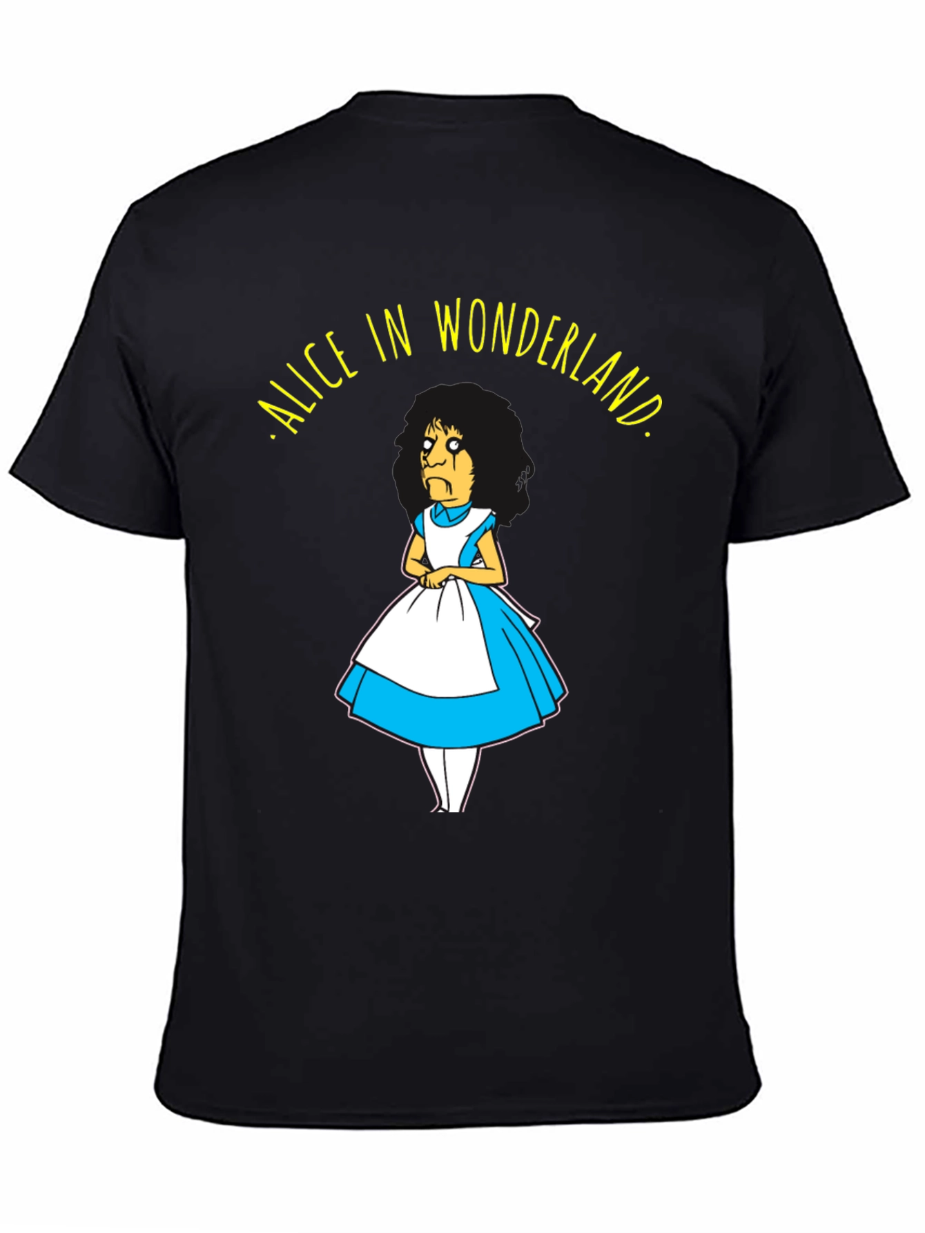 Black Bob's Burgers Alice in Wonderland T-Shirt view 4