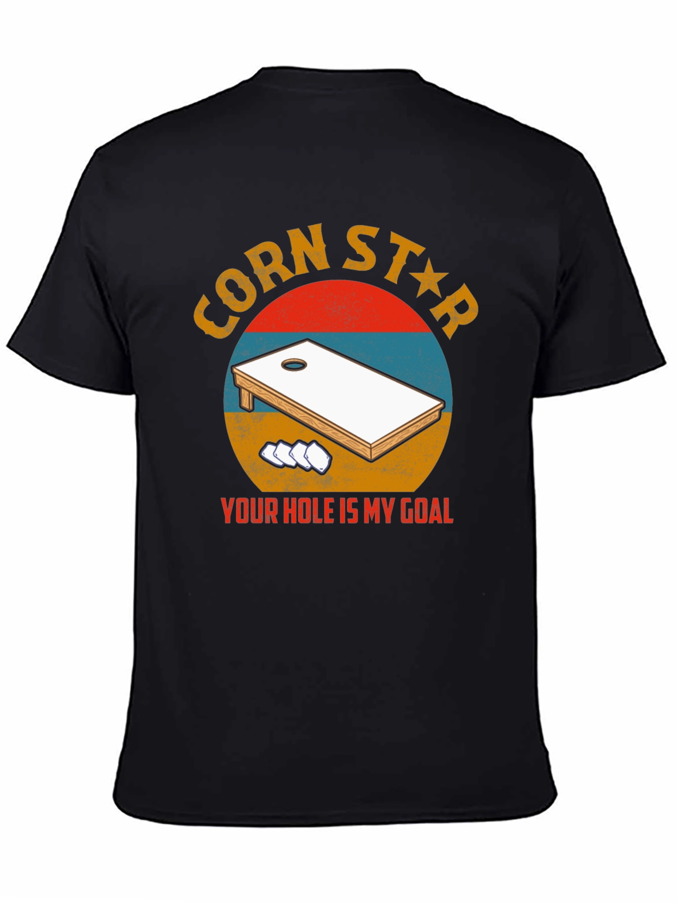 Black Corn Star T-Shirt - Your Hole Is My Goal view 4