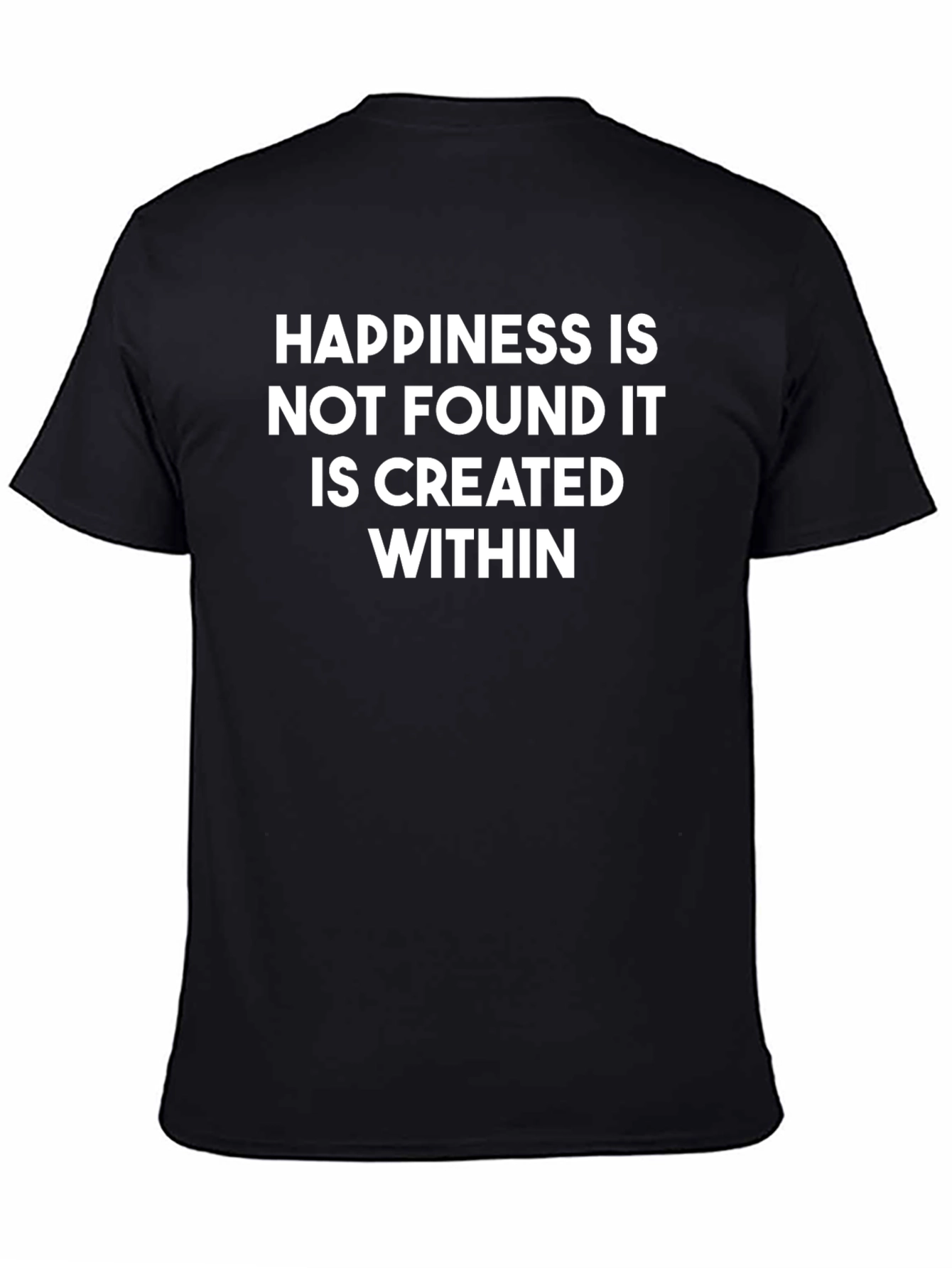 Black Happiness Created Within T-Shirt view 4