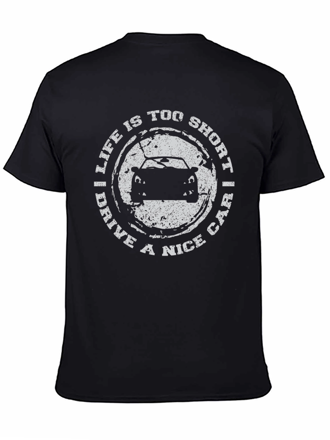 Black Life Is Too Short, I Drive A Nice Car Black T-Shirt view 4