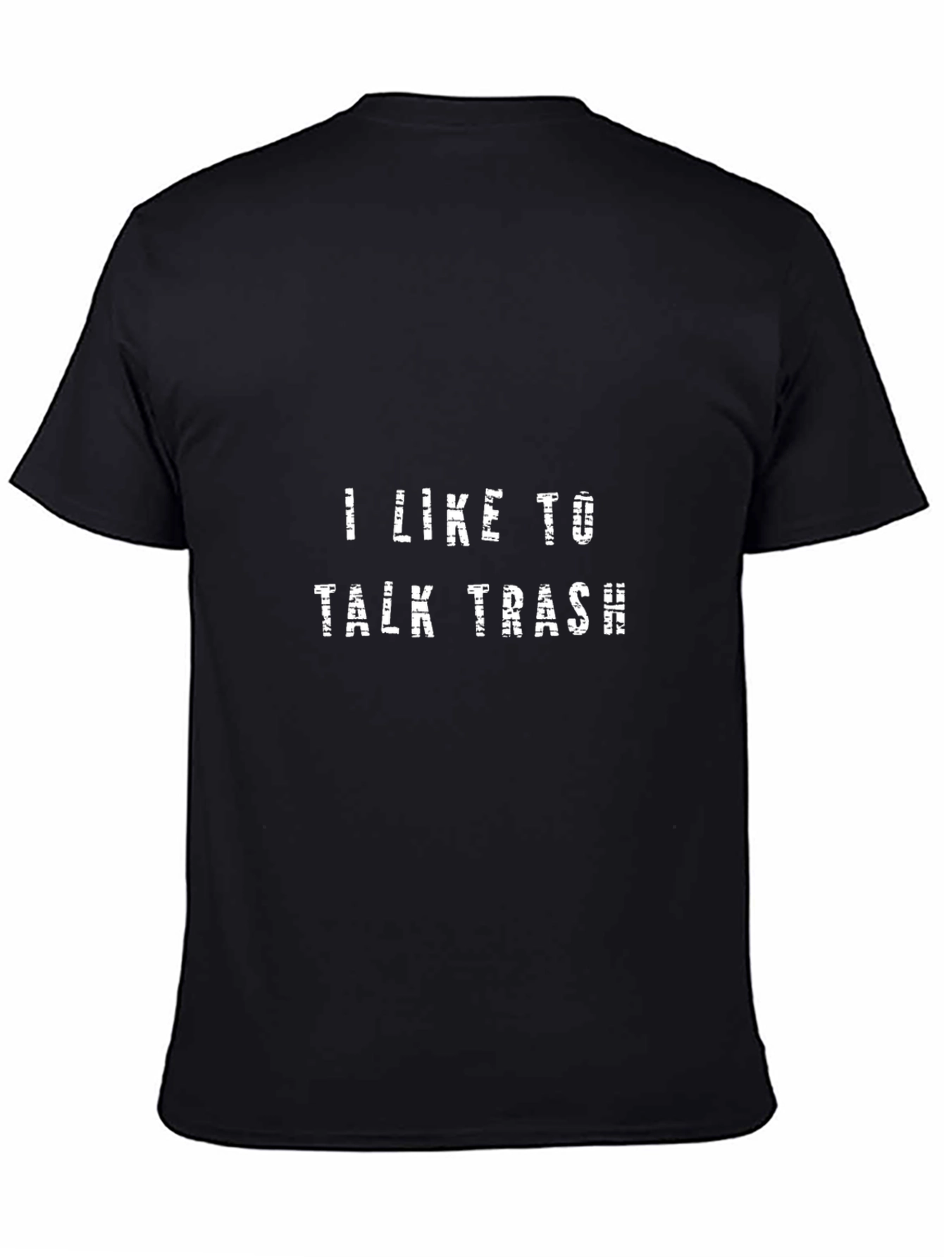 Black I Like to Talk Trash Graphic T-Shirt view 4