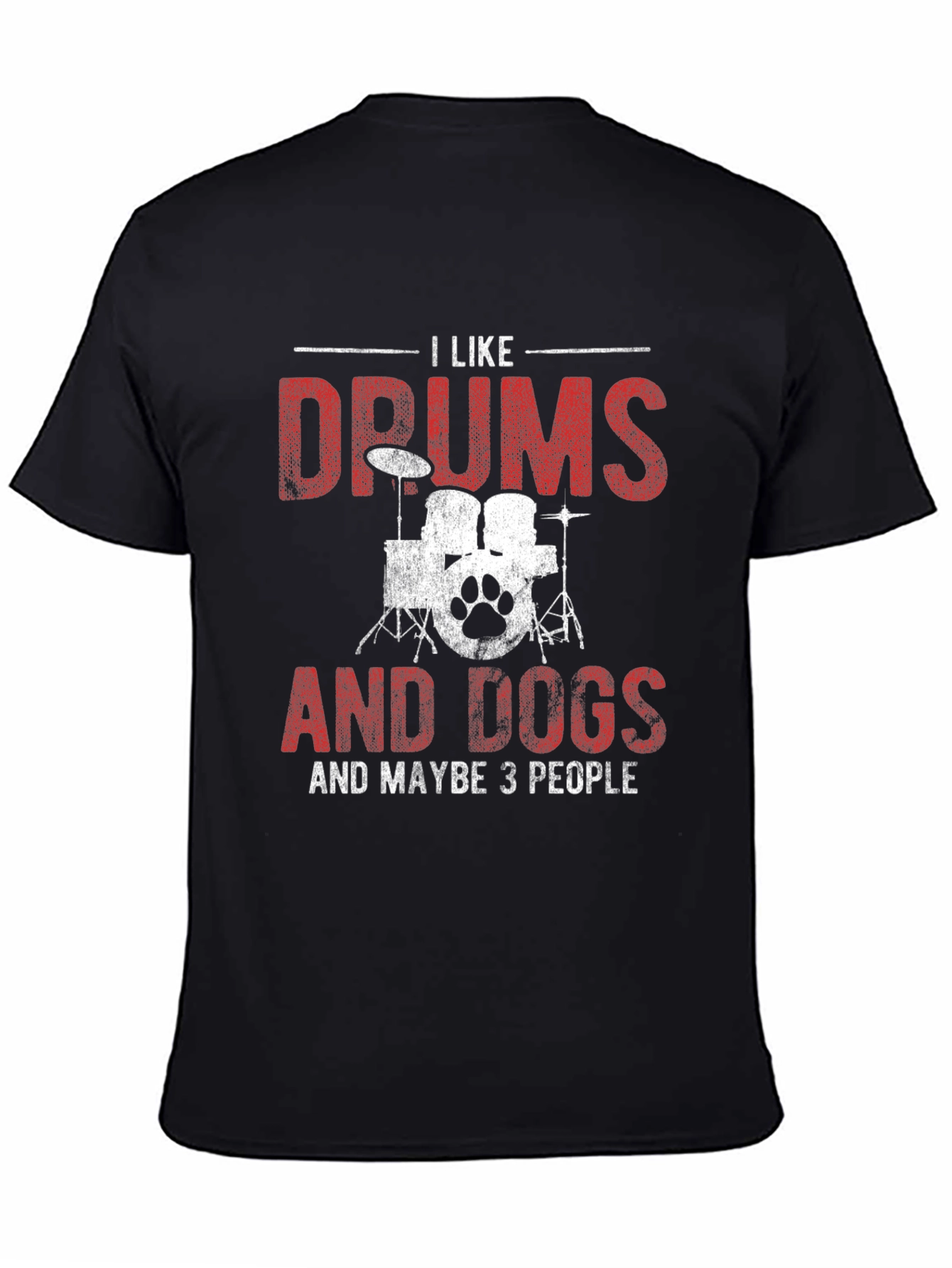 Black Drums and Dogs Graphic Tee view 4