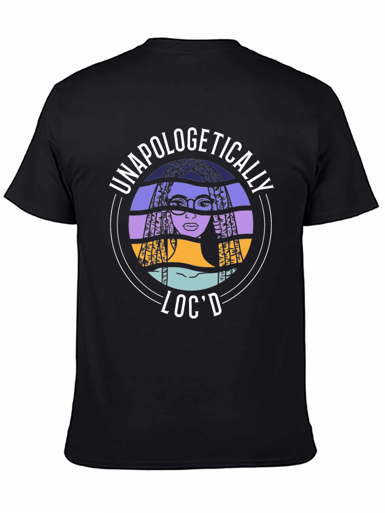 Black Unapologetically Loc'd Graphic Tee view 4