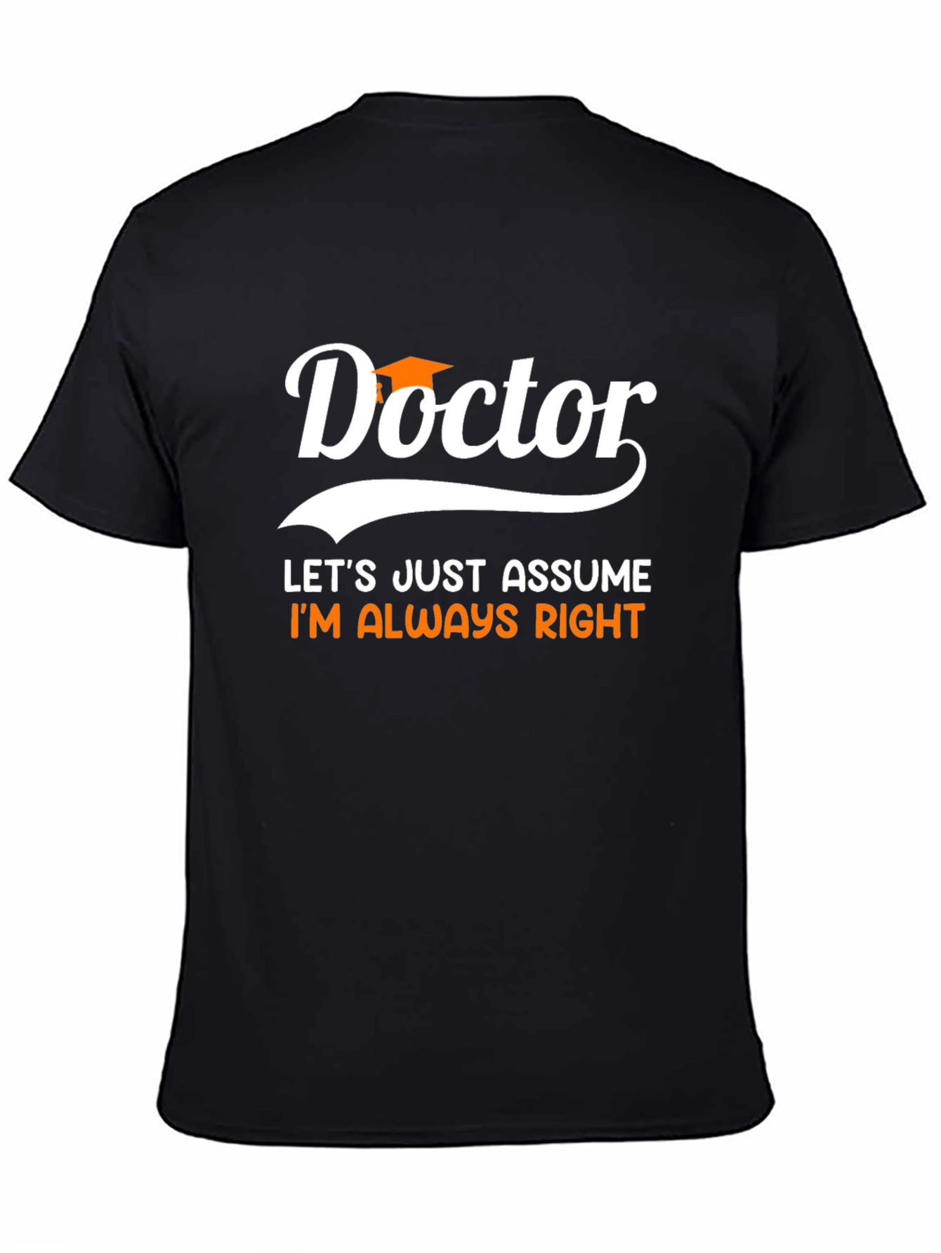 Black Doctor Always Right Black T-Shirt view 4