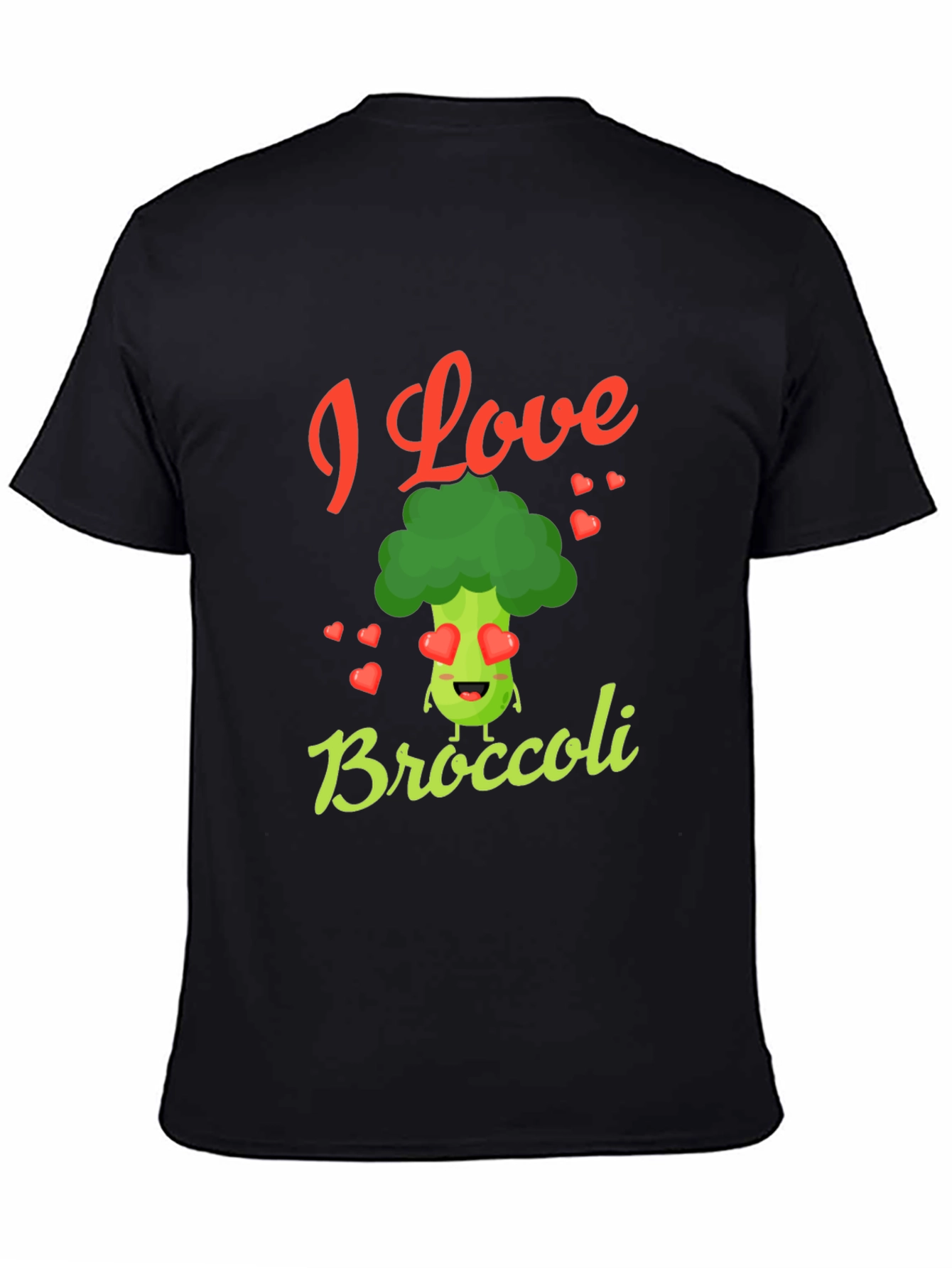 I Love Broccoli T-Shirt - Novelty Graphic Tee - 4