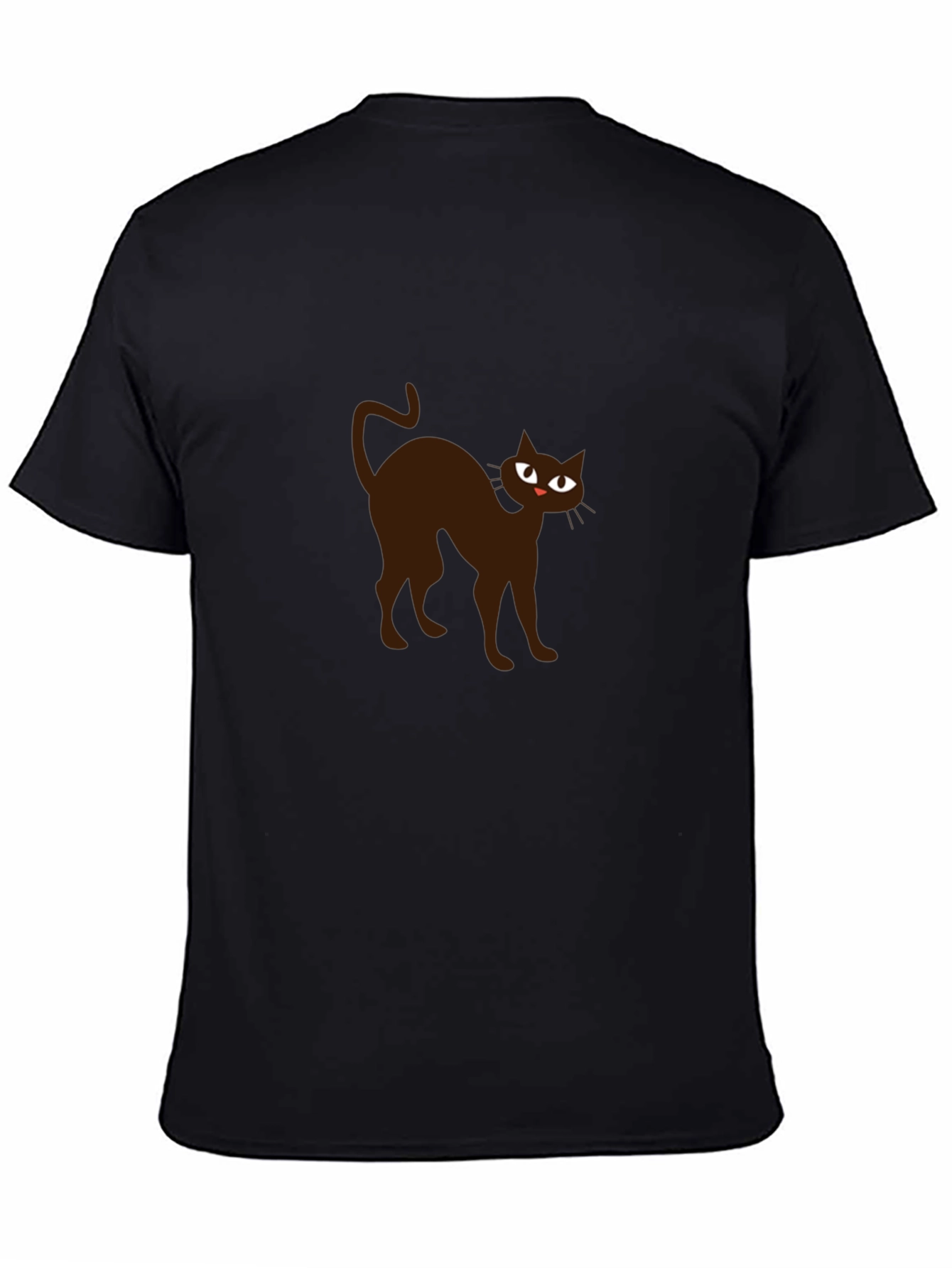 Black Black Cat Graphic Tee - Men's Short Sleeve Shirt view 4