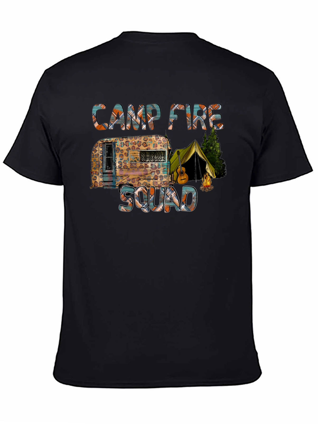 Black Camp Fire Squad Graphic Tee view 4