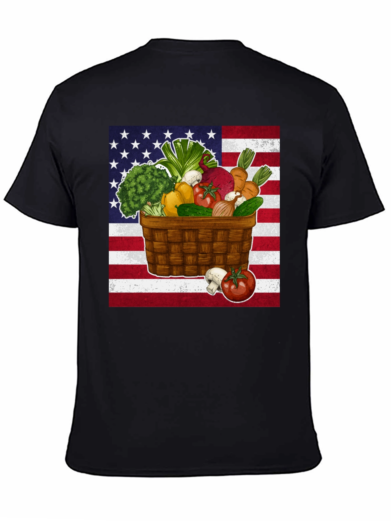 Patriotic Veggie Basket Tee - 4