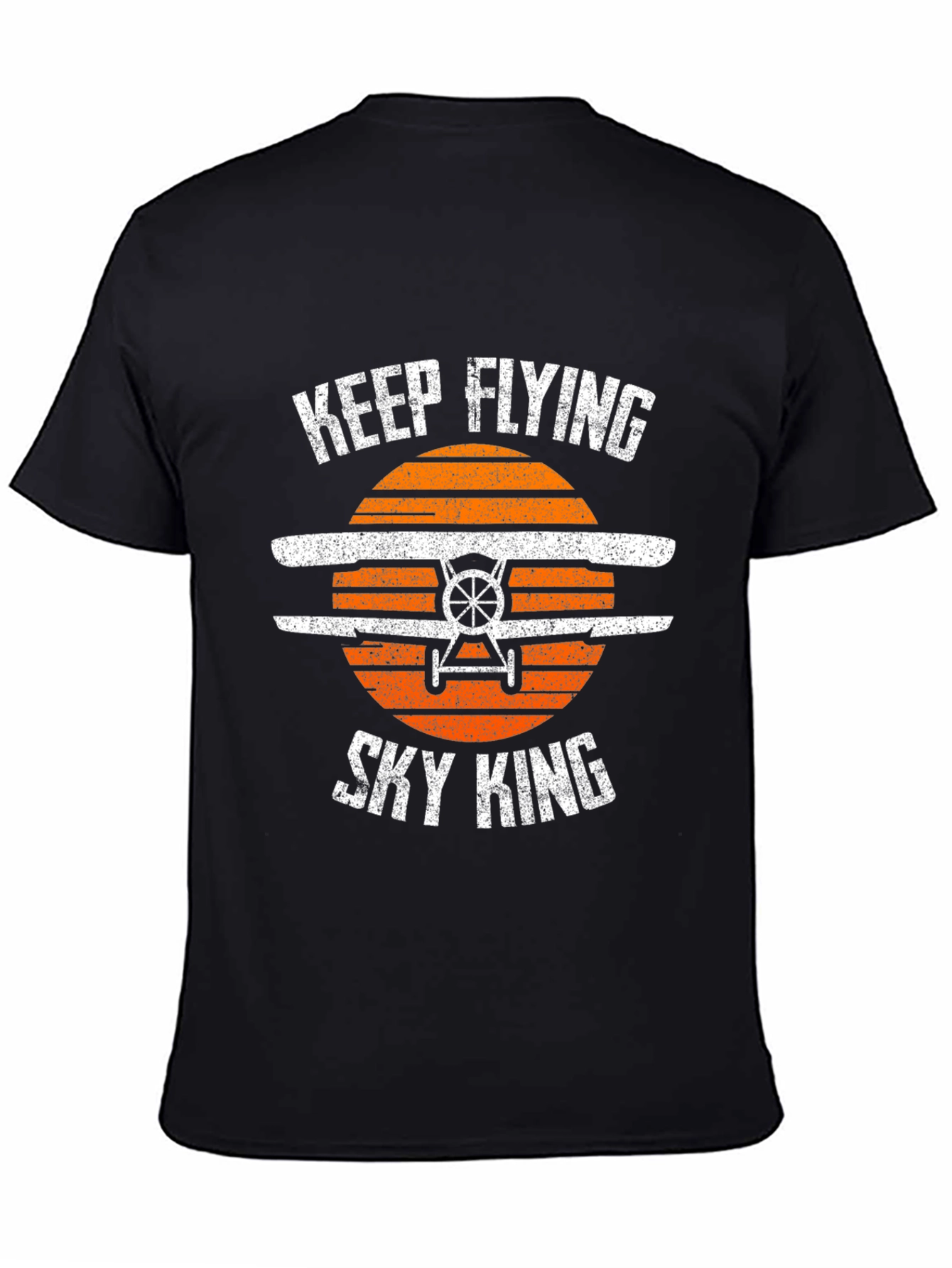 Black Keep Flying Sky King T-Shirt view 4